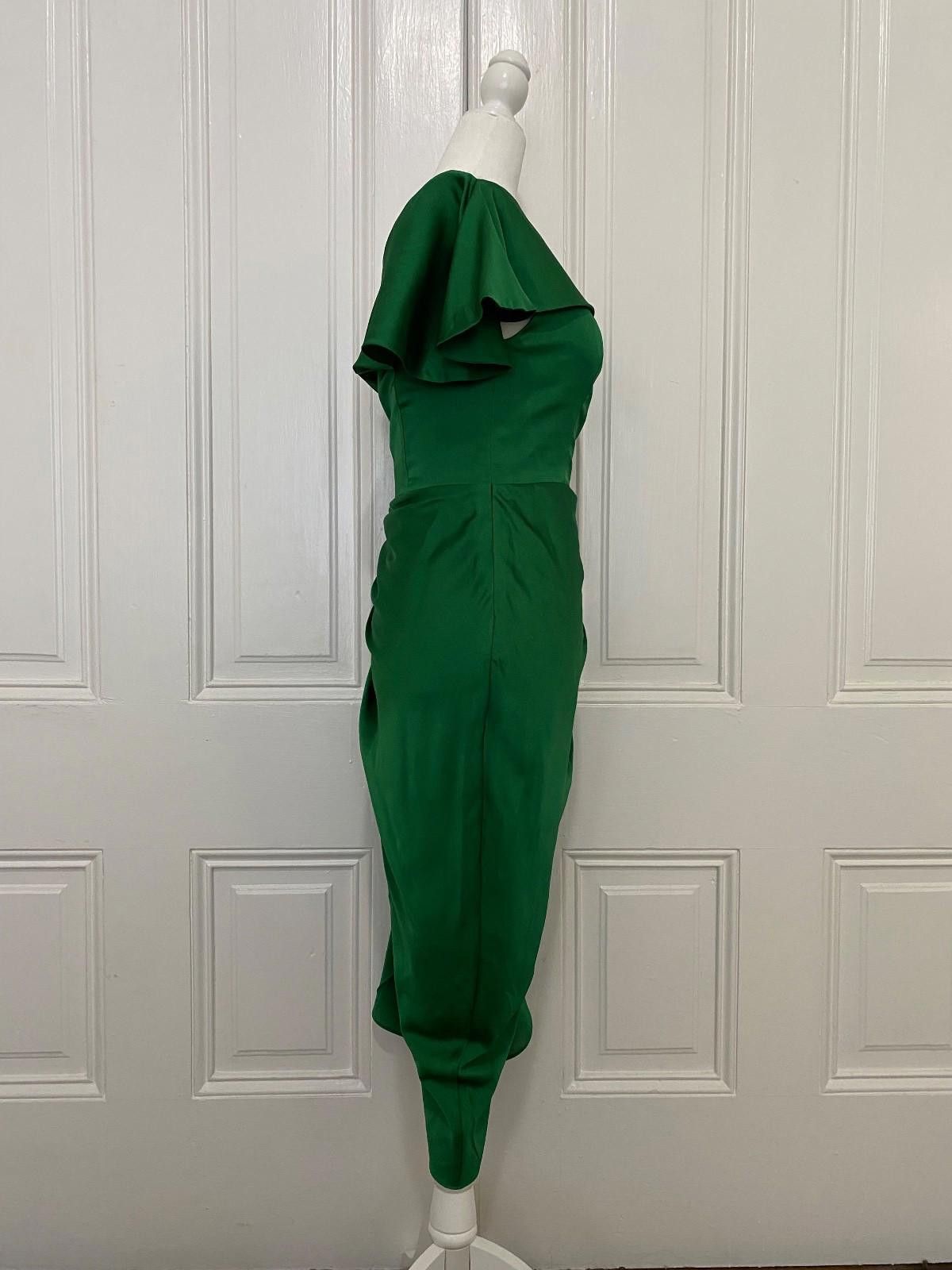 Other AMITY Asymmetric Neck Dress in Emerald Green (MEDIUM) Size M / US 6-8 / IT 42-44 - 8 Thumbnail
