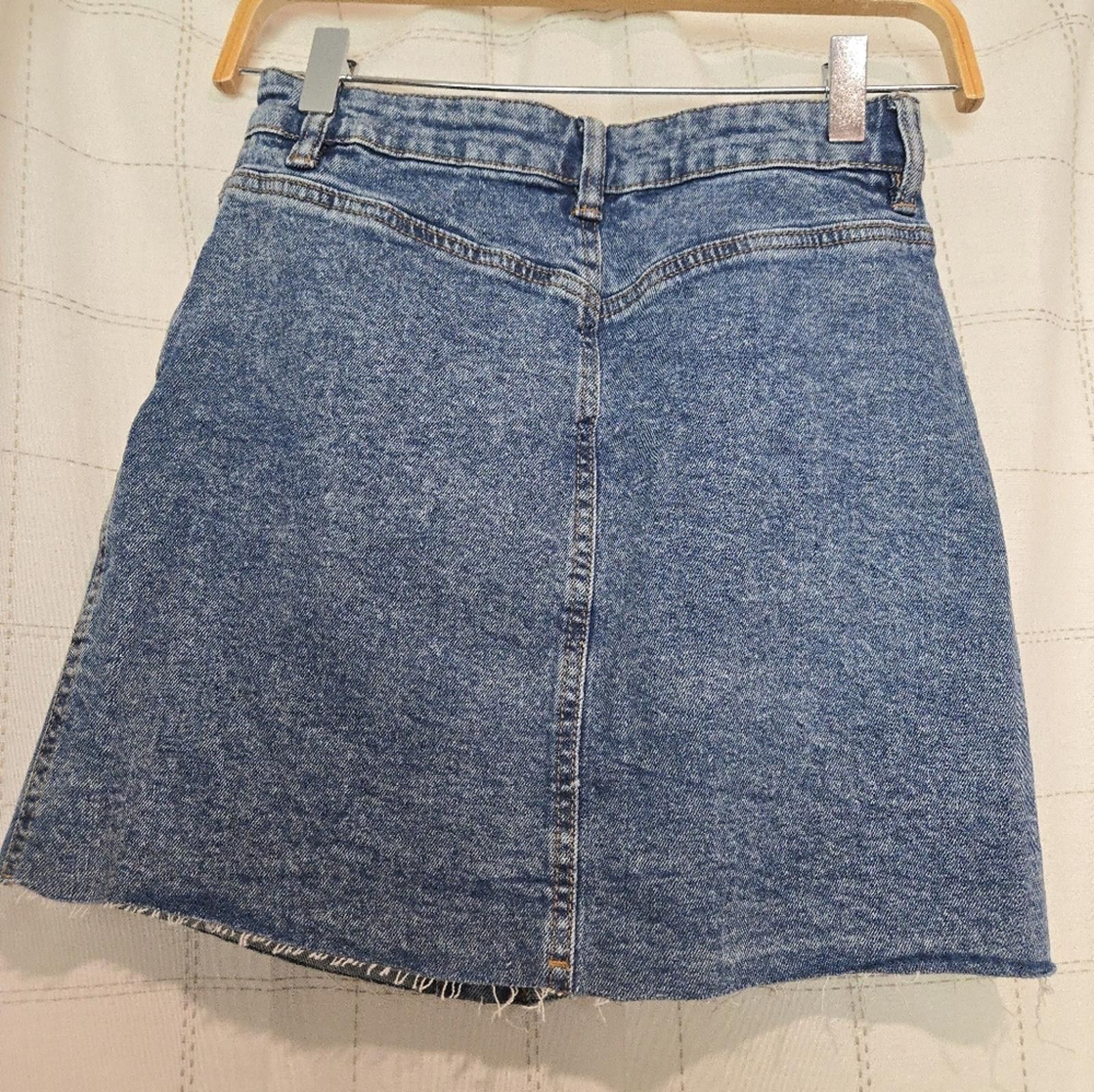 Forme D'Expression Dex Blue Denim Button-Front Skirt Size 26" / US 2 / IT 38 - 4 Thumbnail