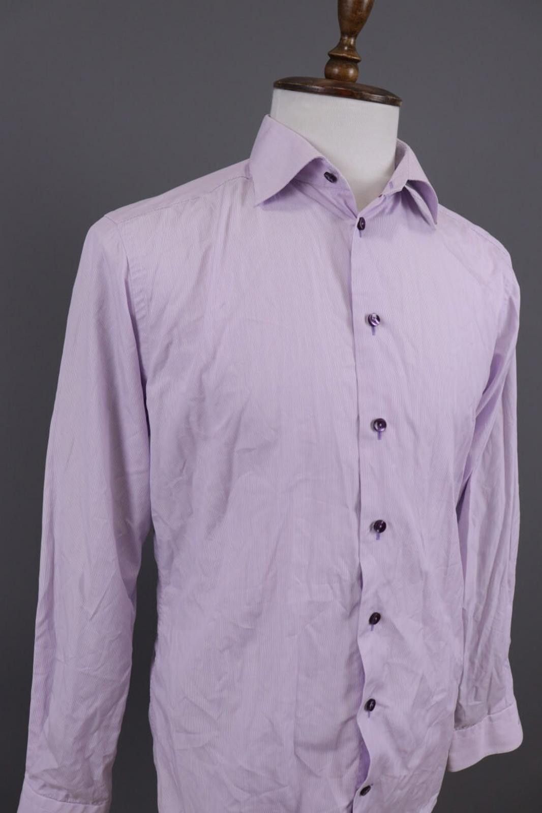Eton Eton Slim Fit Purple Button Down Shirt Size 41 / 16 Size US M / EU 48-50 / 2 - 6 Thumbnail