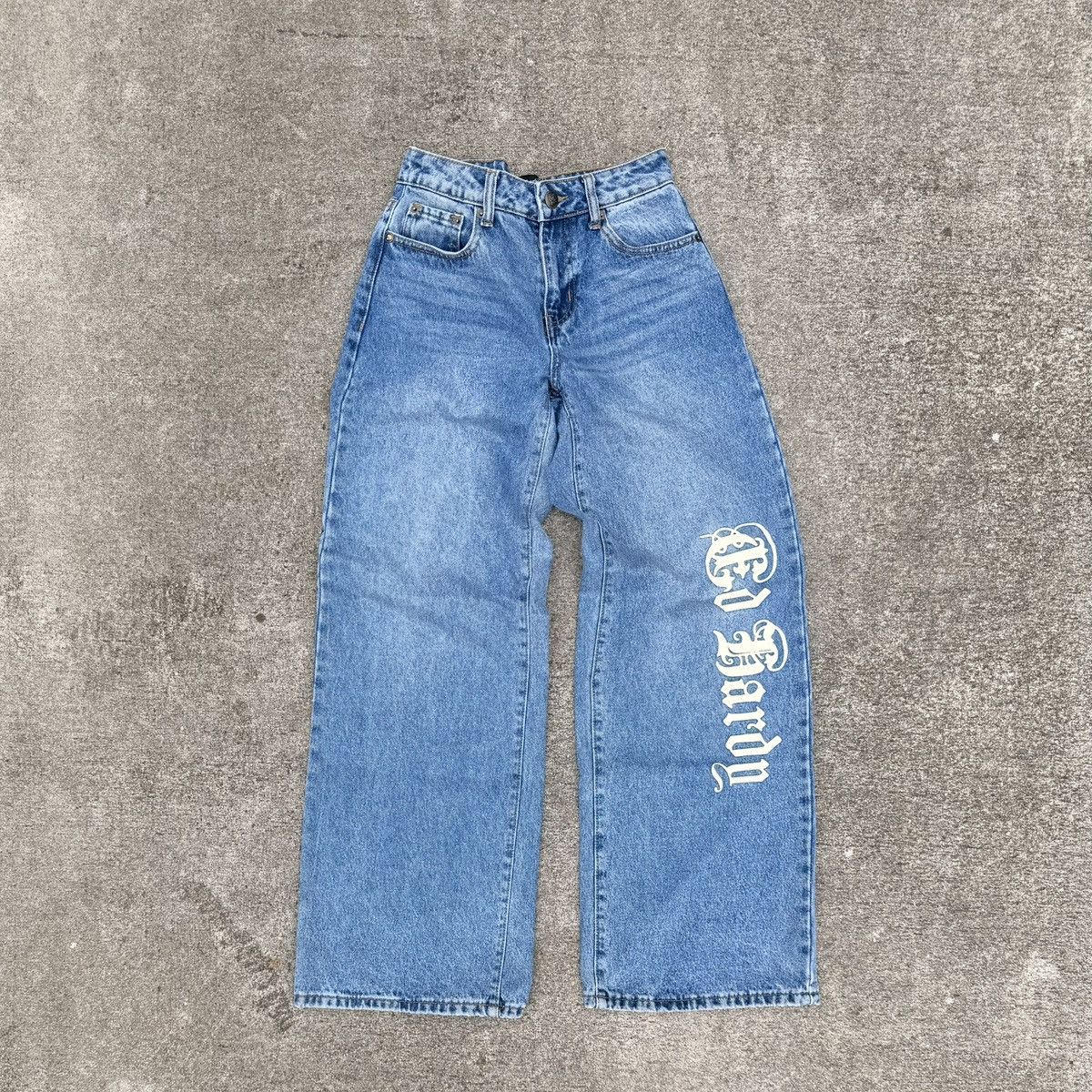 Ed Hardy Y2k Tattoo Ed Hardy Baggy Jeans Size 24" / US 00 / IT 34 - 1 Thumbnail