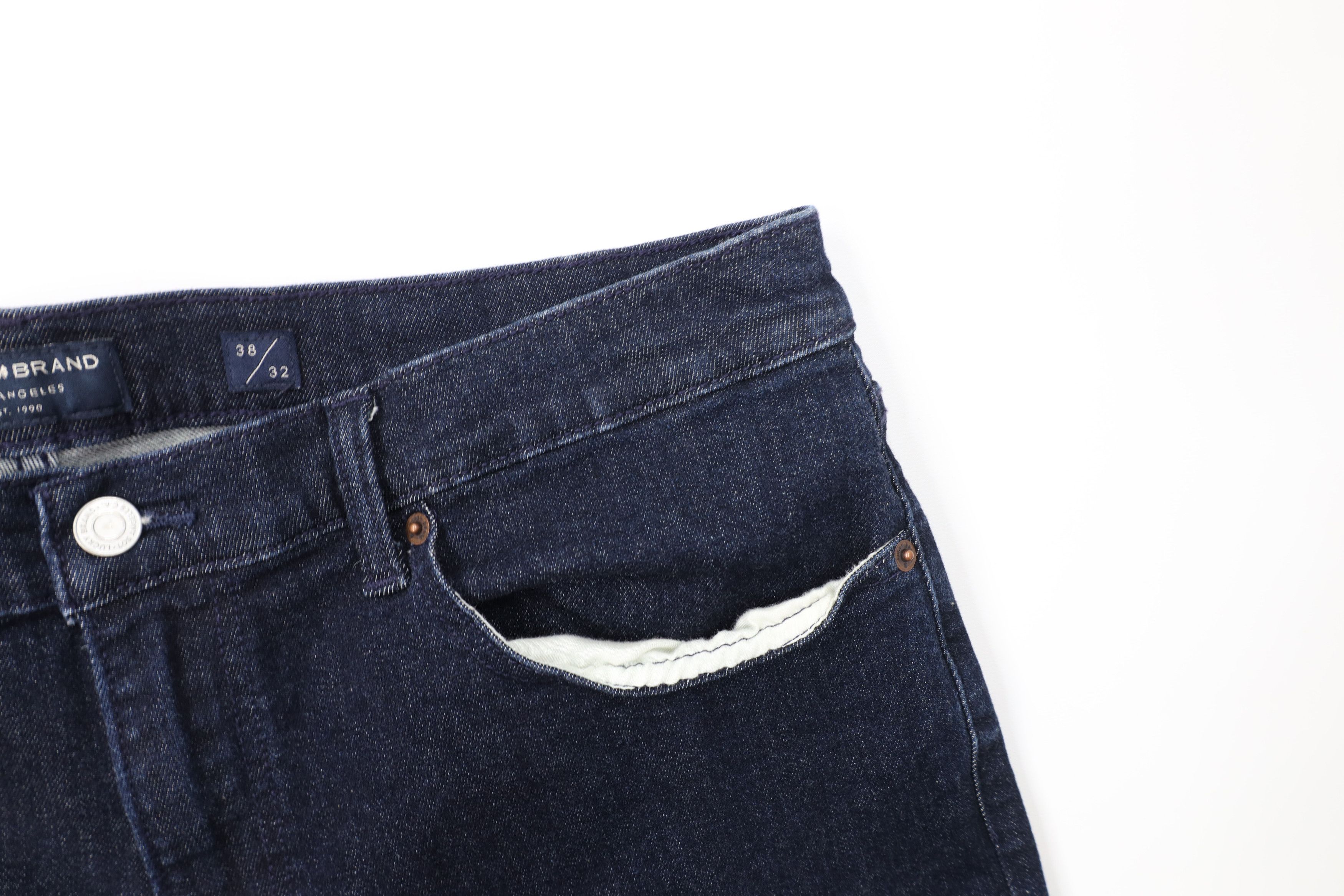 Lucky Brand Vintage Y2K Lucky Brand Straight Stretch Denim Jeans Indigo Size US 38 / EU 54 - 7 Thumbnail