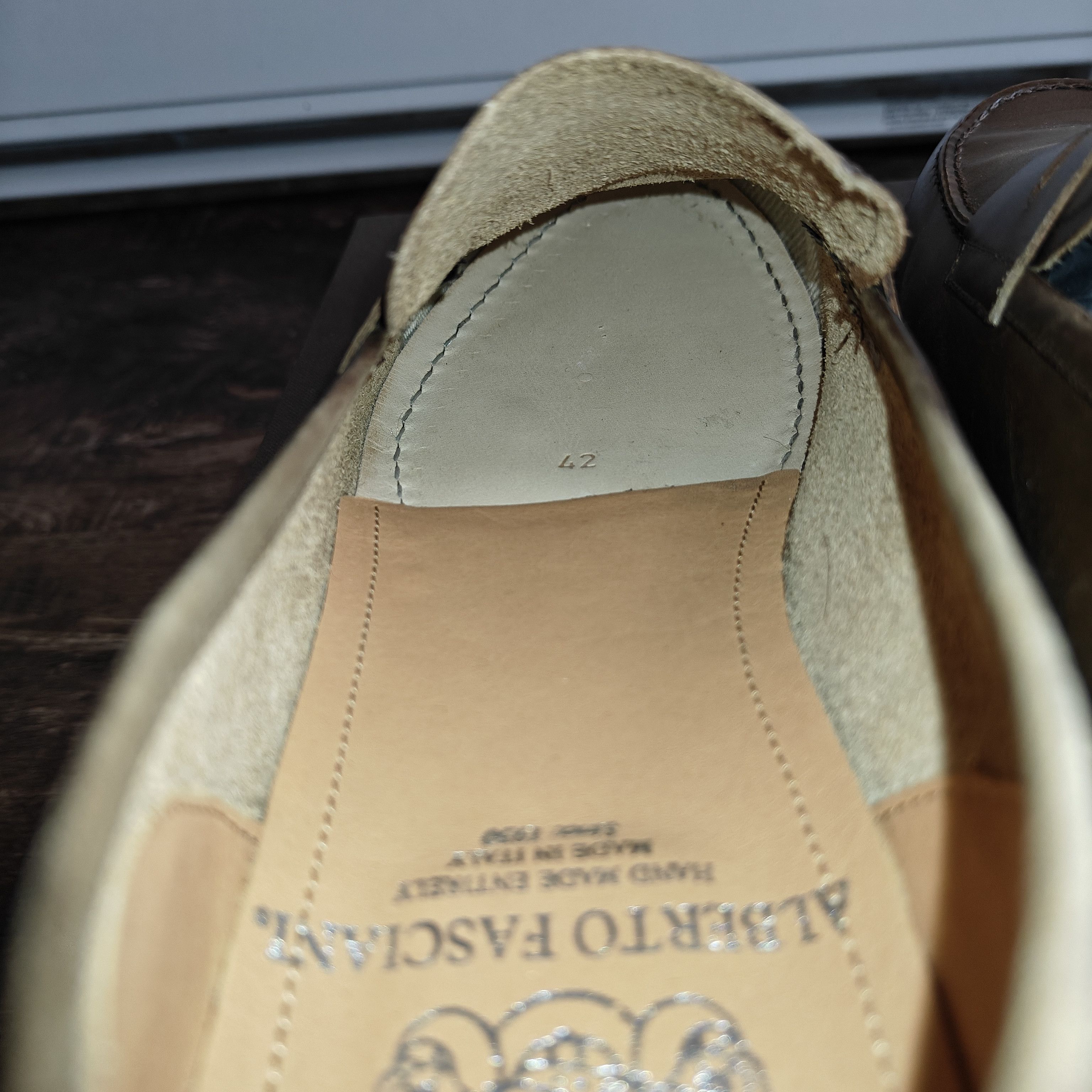 Alberto Fasciani NEW Calfskin leather penny loafers $635 Size US 9 / EU 42 - 8 Thumbnail