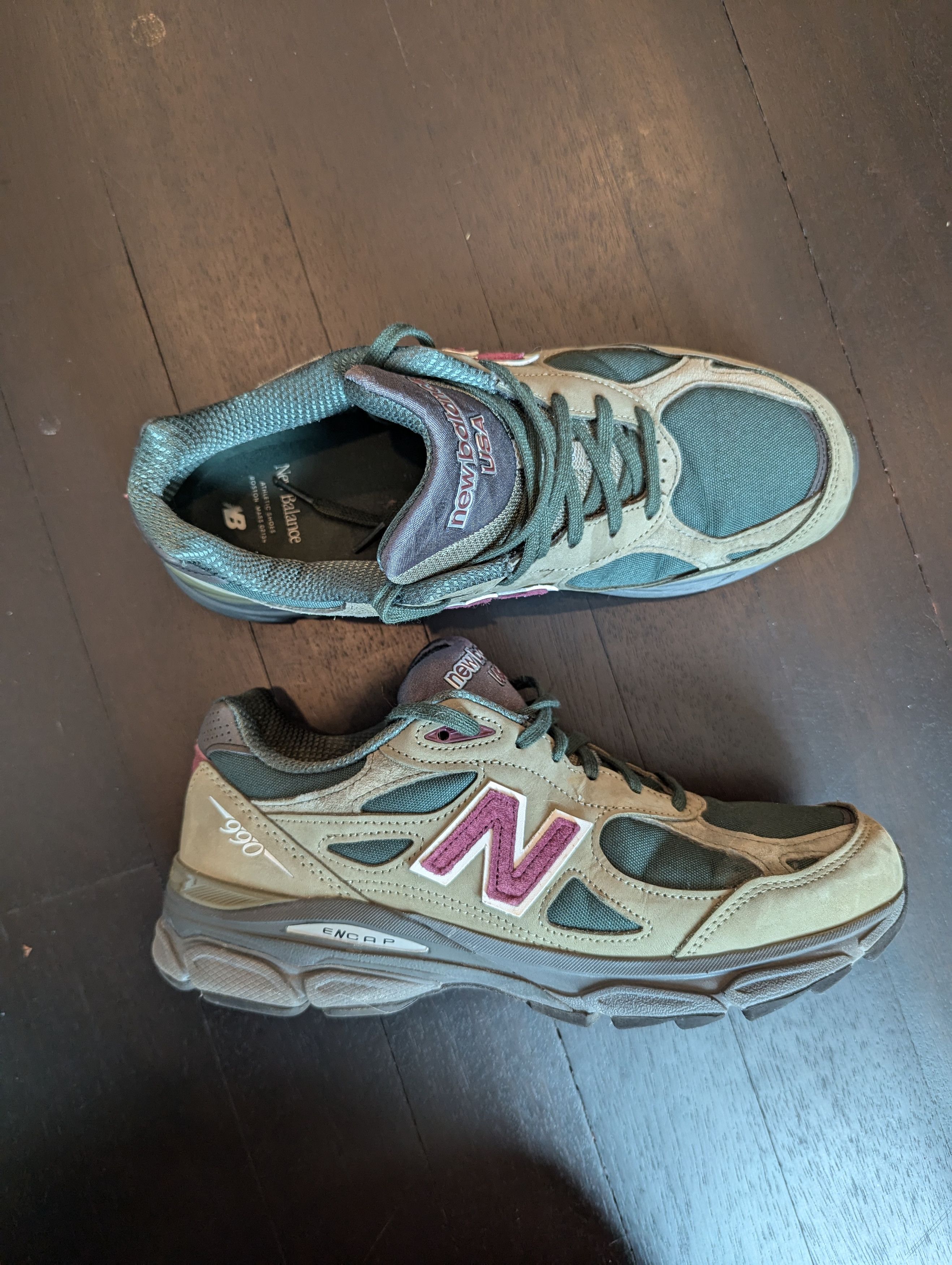 New Balance NB Teddy Santis 990v3 MiUSA Size US 9.5 / EU 42-43 - 3 Thumbnail