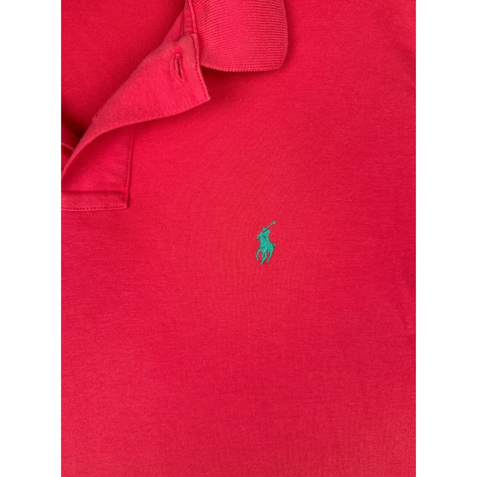 Ralph Lauren VINTAGE Ralph Lauren Polo Shirt Mens Large Pink 100% Cotton Custom Fit Golf Size US L / EU 52-54 / 3 - 6 Thumbnail