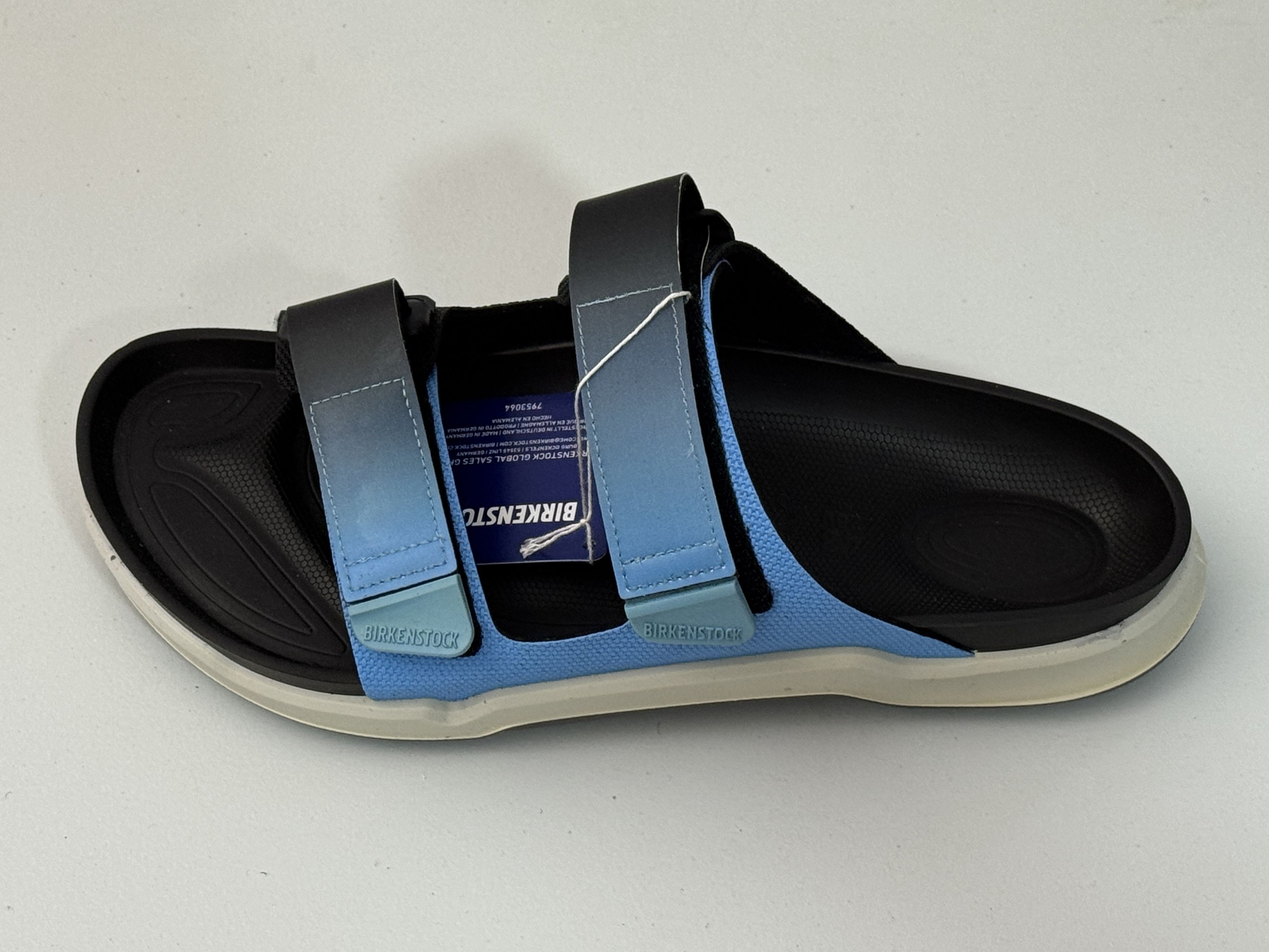 Men US 10 Birkenstock Atacama Sandals, Blue/Black, Germany display picture 2