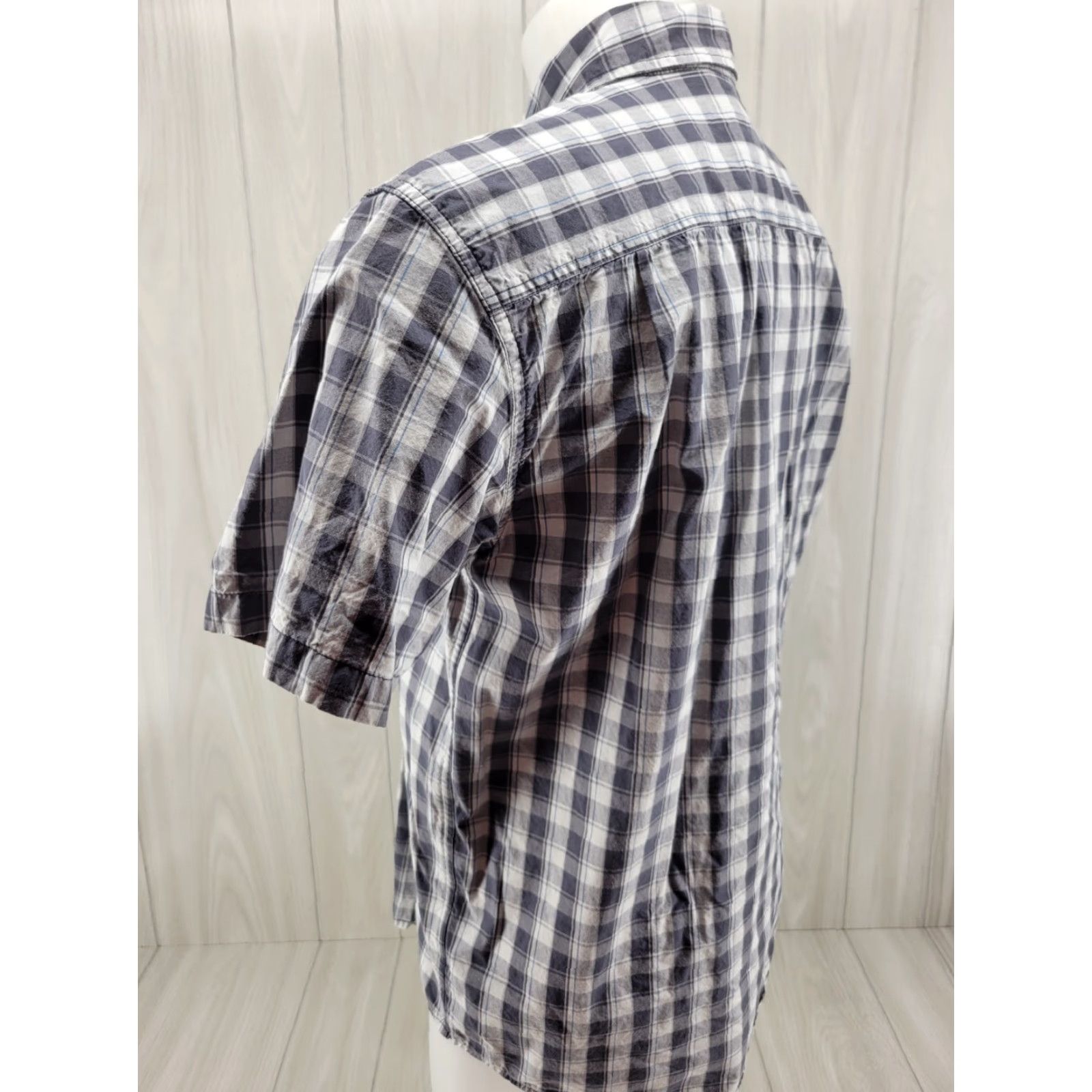 Carhartt Carhartt Shirt Mens M Blue Gray Plaid Relaxed Fit Button-Down Short Sleeve Vintage No Size US M / EU 48-50 / 2 - 7 Thumbnail
