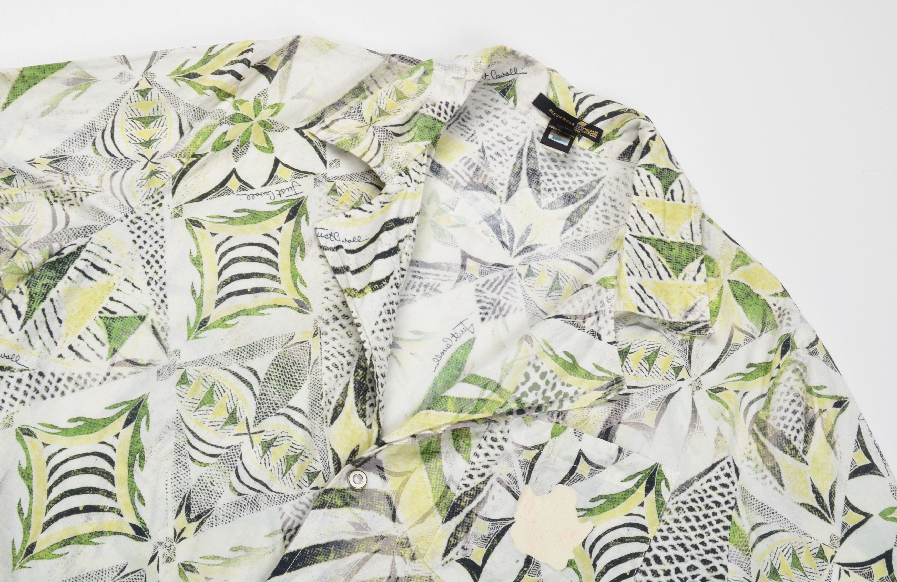 Just Cavalli Vintage Just Cavalli Beachwear 90's Floral Hawaii Shirt Size US M / EU 48-50 / 2 - 3 Thumbnail