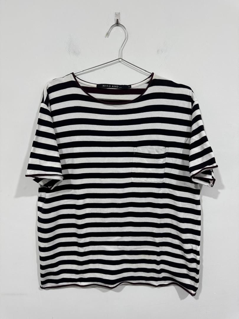 Designer × Japanese Brand Niko and... Oversized Stripes Tee Size US L / EU 52-54 / 3 - 1 Thumbnail