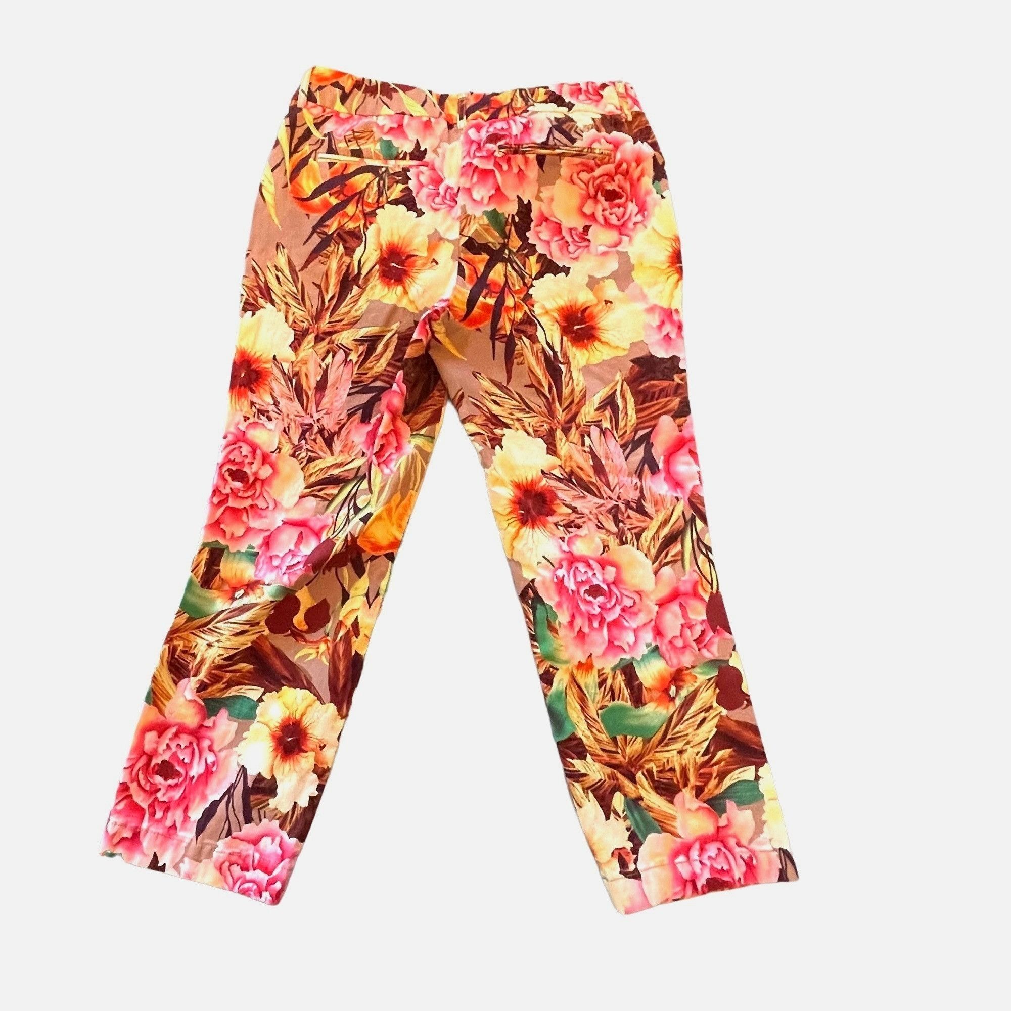Other Women's Capri Pants Tropical Floral Size 2 Stretch Dalia Col Size 26" / US 2 / IT 38 - 4 Thumbnail