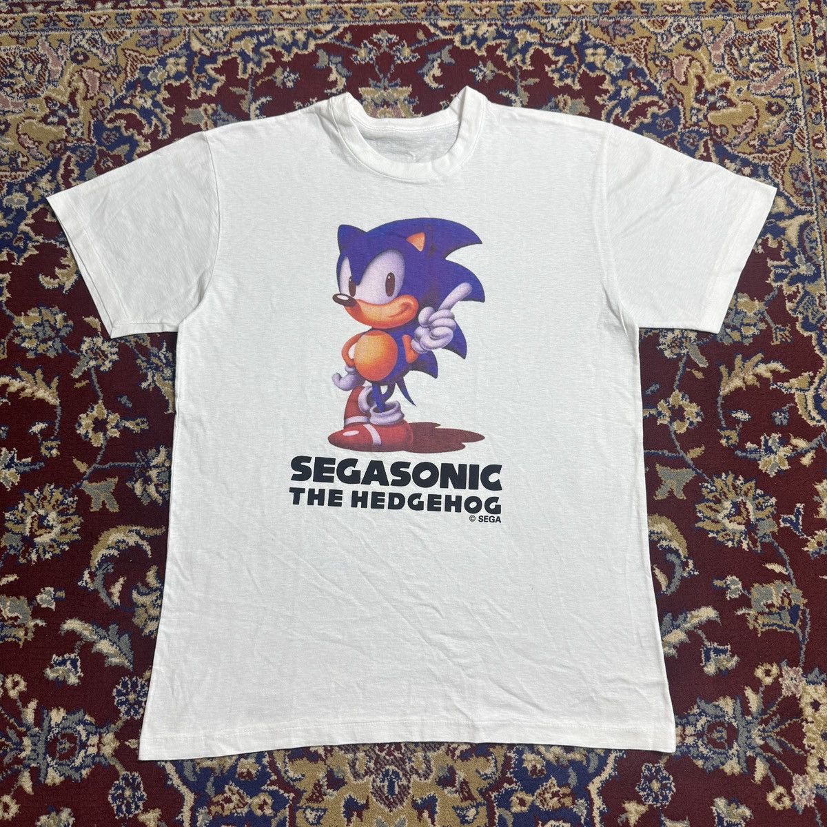 Playstation Vintage 90s Sega Sonic the Hedgehog video game promo tee Size US M / EU 48-50 / 2 - 2 Thumbnail