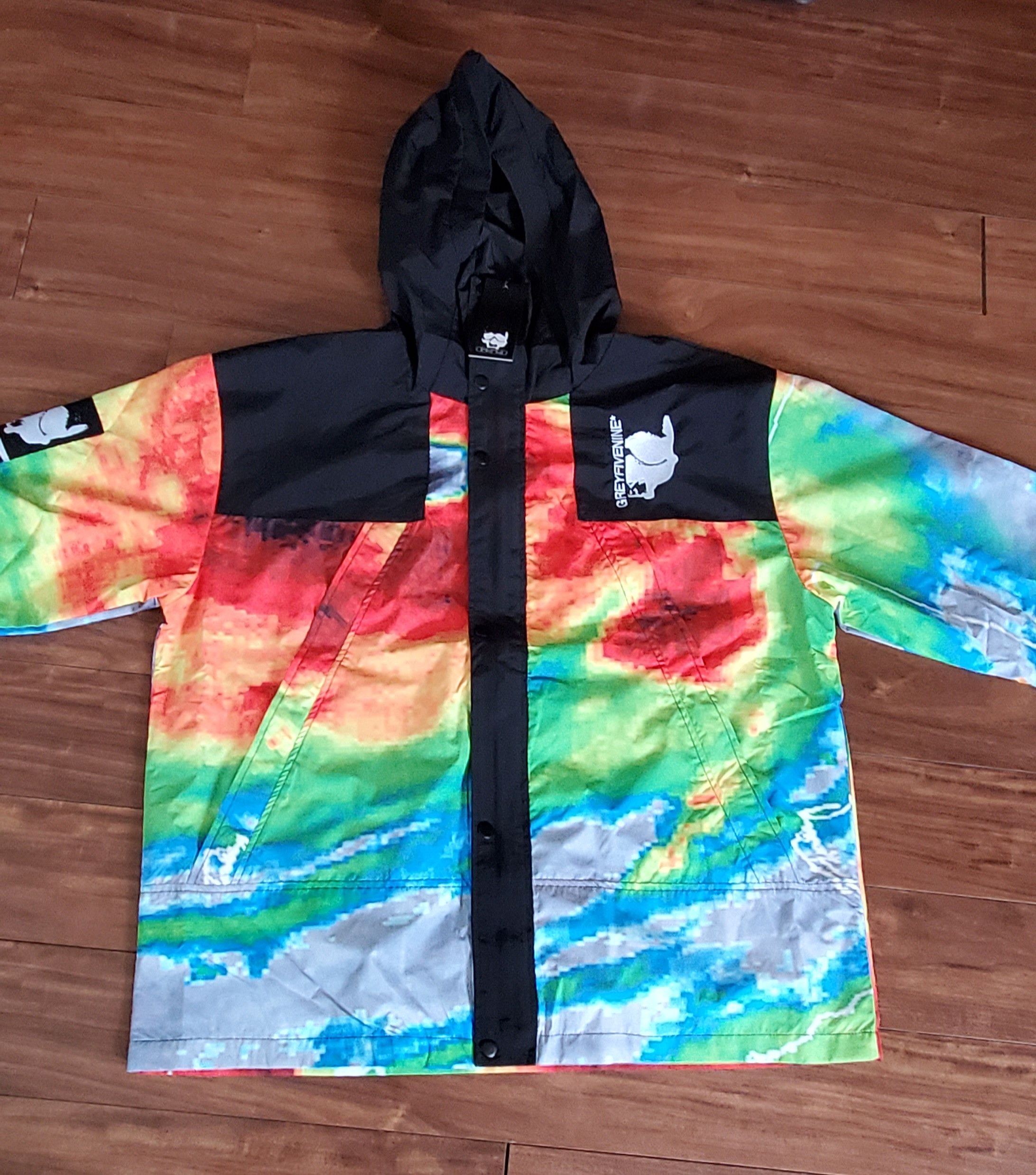 image of Pouya Uicideboy Merch $Uicideboy$ Storm Shell Jacket (Multi), Men's (Size XL)