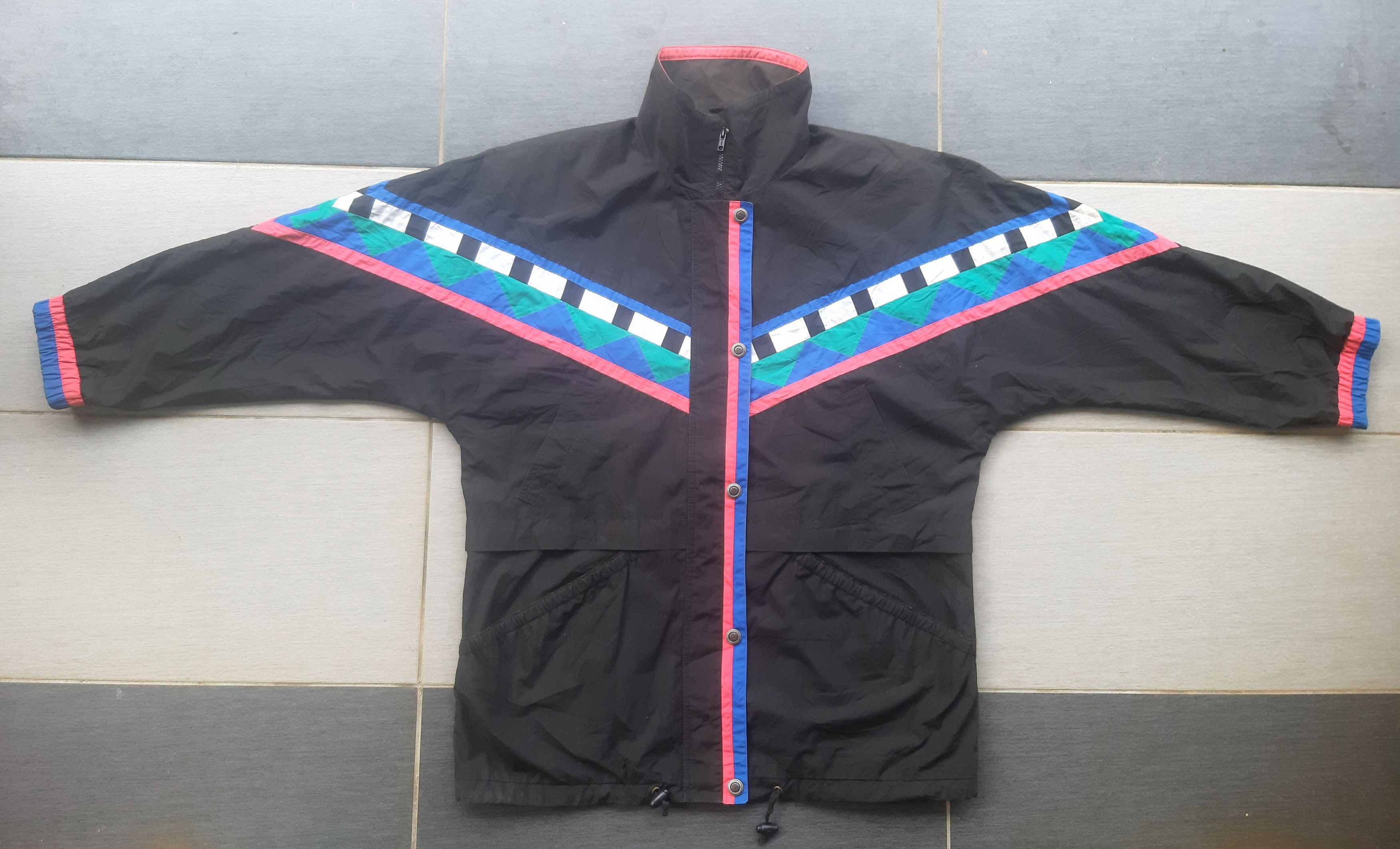 Vintage London Fog 80s Multi Colour Windbreaker