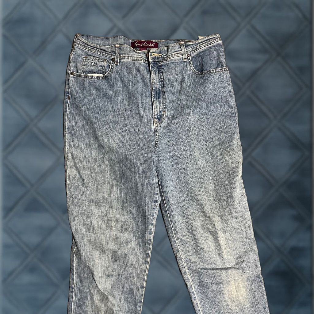 Gloria Vanderbilt Gloria Vanderbilt Jeans Womens 14 Short Amanda Straight Denim Medium Wash Solid Jeans Size 36" / US 14 / IT 50 - 1 Thumbnail