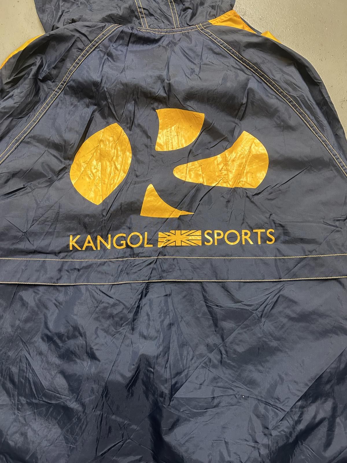 Kangol Kangol Sports Vintage Pullover Jacket - Navy & Yellow Size US L / EU 52-54 / 3 - 8 Thumbnail