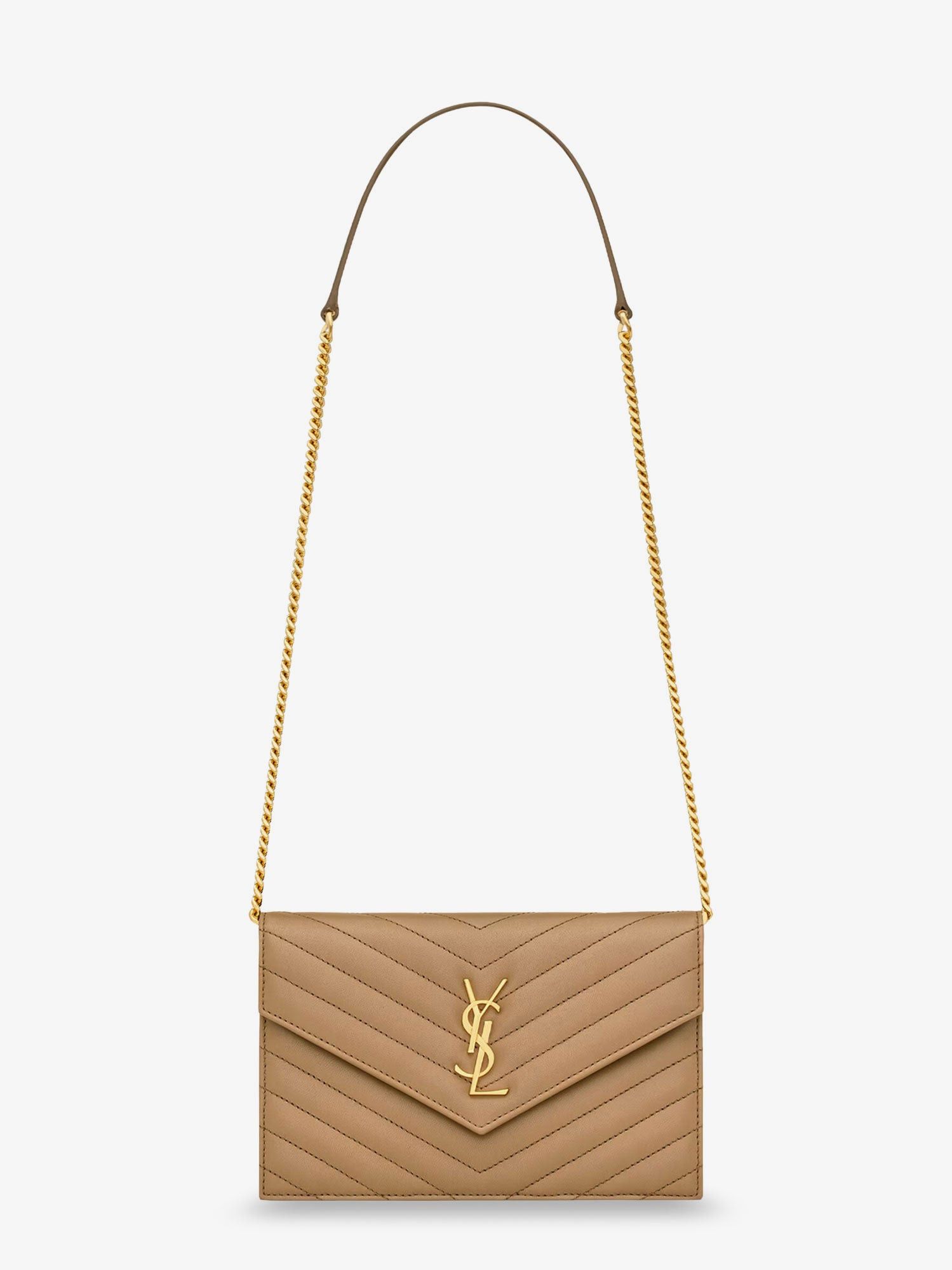 Saint Laurent Paris Envelope Leather Shoulder Bag Size ONE SIZE - 1 Thumbnail