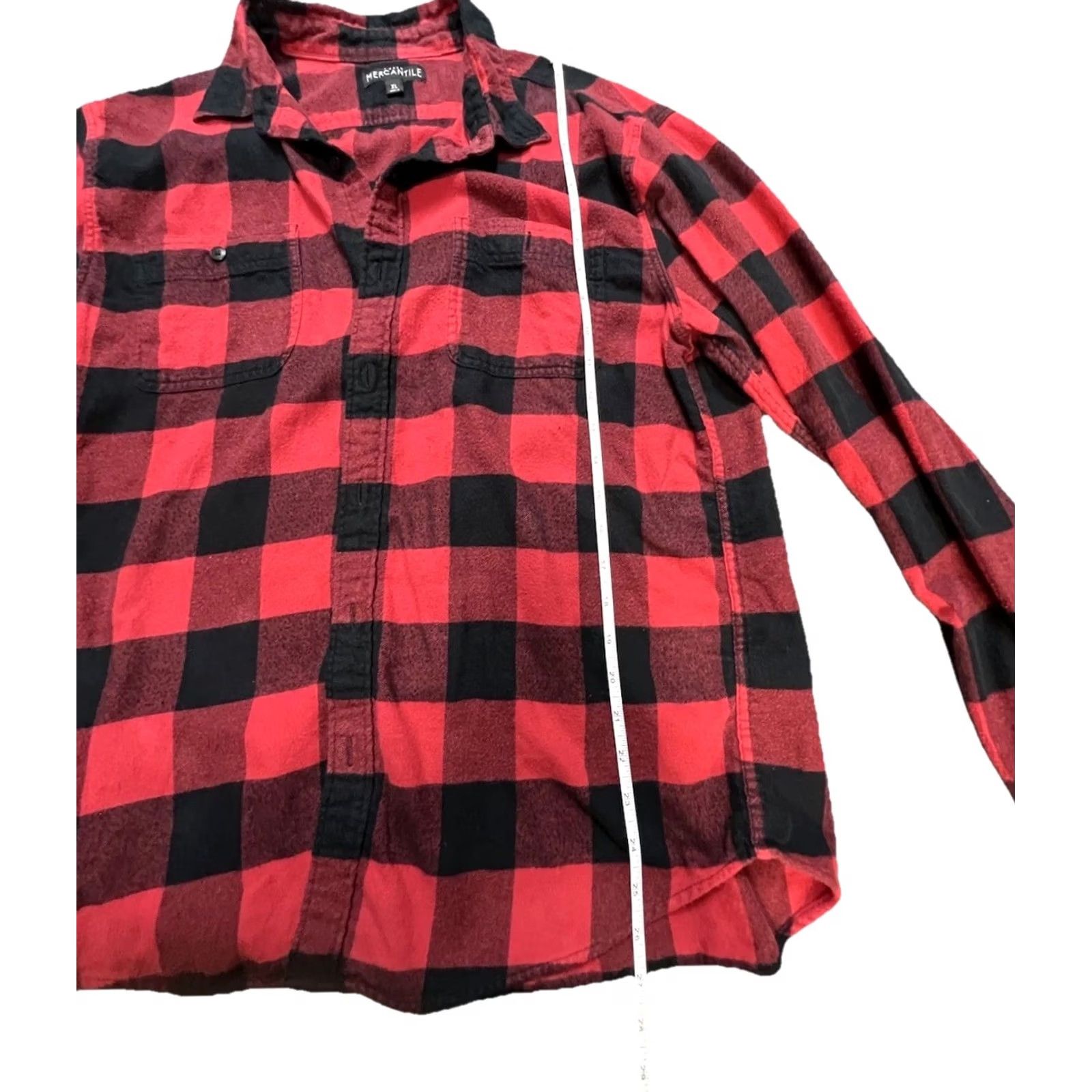 J.Crew J.CREW FLANNEL SHIRT Men XL Red Buffalo Plaid Button-Up Pockets Cotton Long Sleeve Size US XL / EU 56 / 4 - 5 Thumbnail