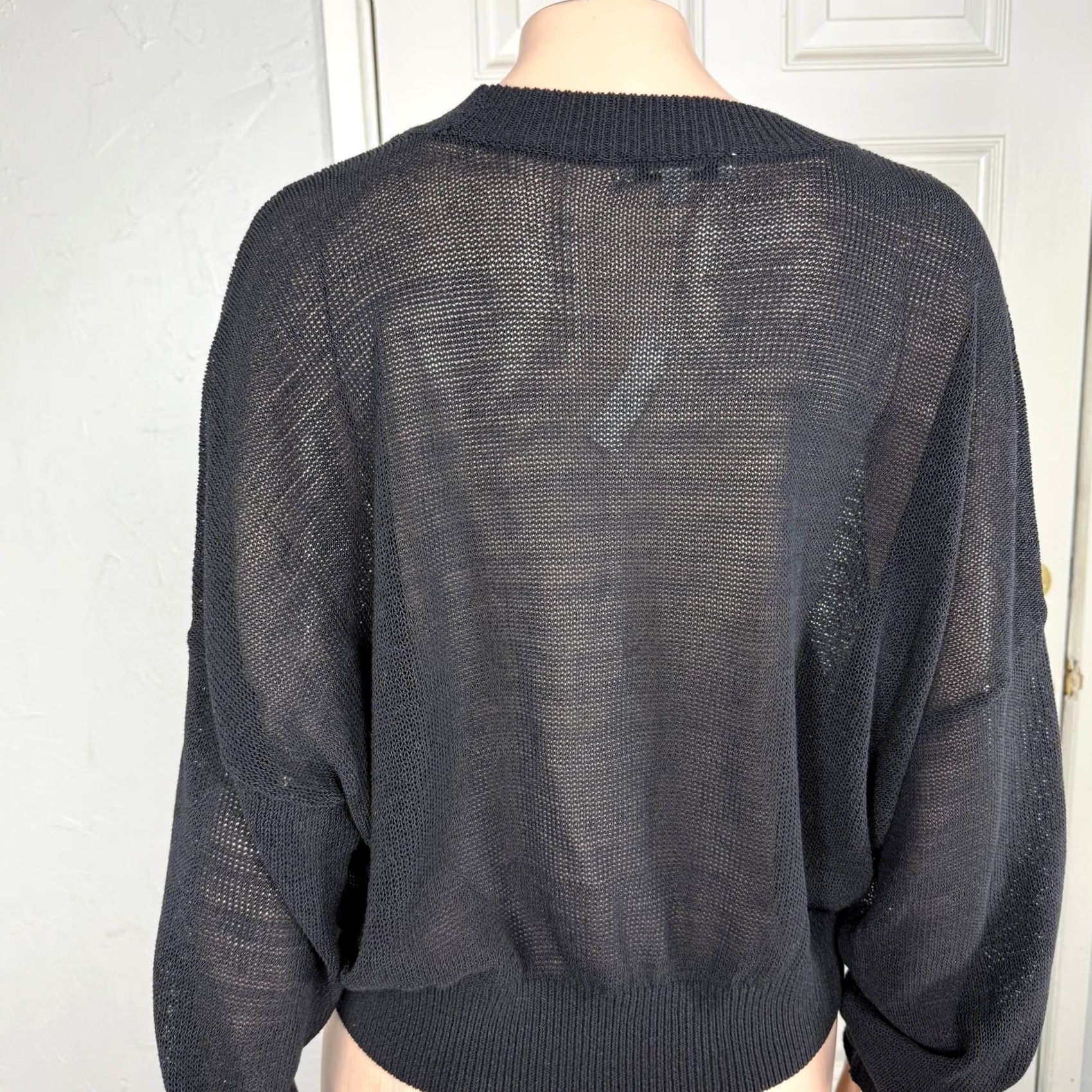Madewell NEW Madewell Women's Sweater XL Crewneck Loose Knit Cotton U3-15 N0962 Size XL / US 12-14 / IT 48-50 - 3 Thumbnail