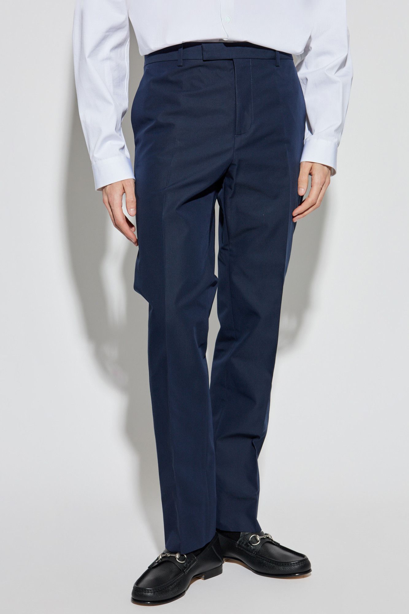 Gucci o1la5ras0426 Embossed Cotton Twill Pant in Navy Blue Size US 40 / EU 56 - 3 Thumbnail