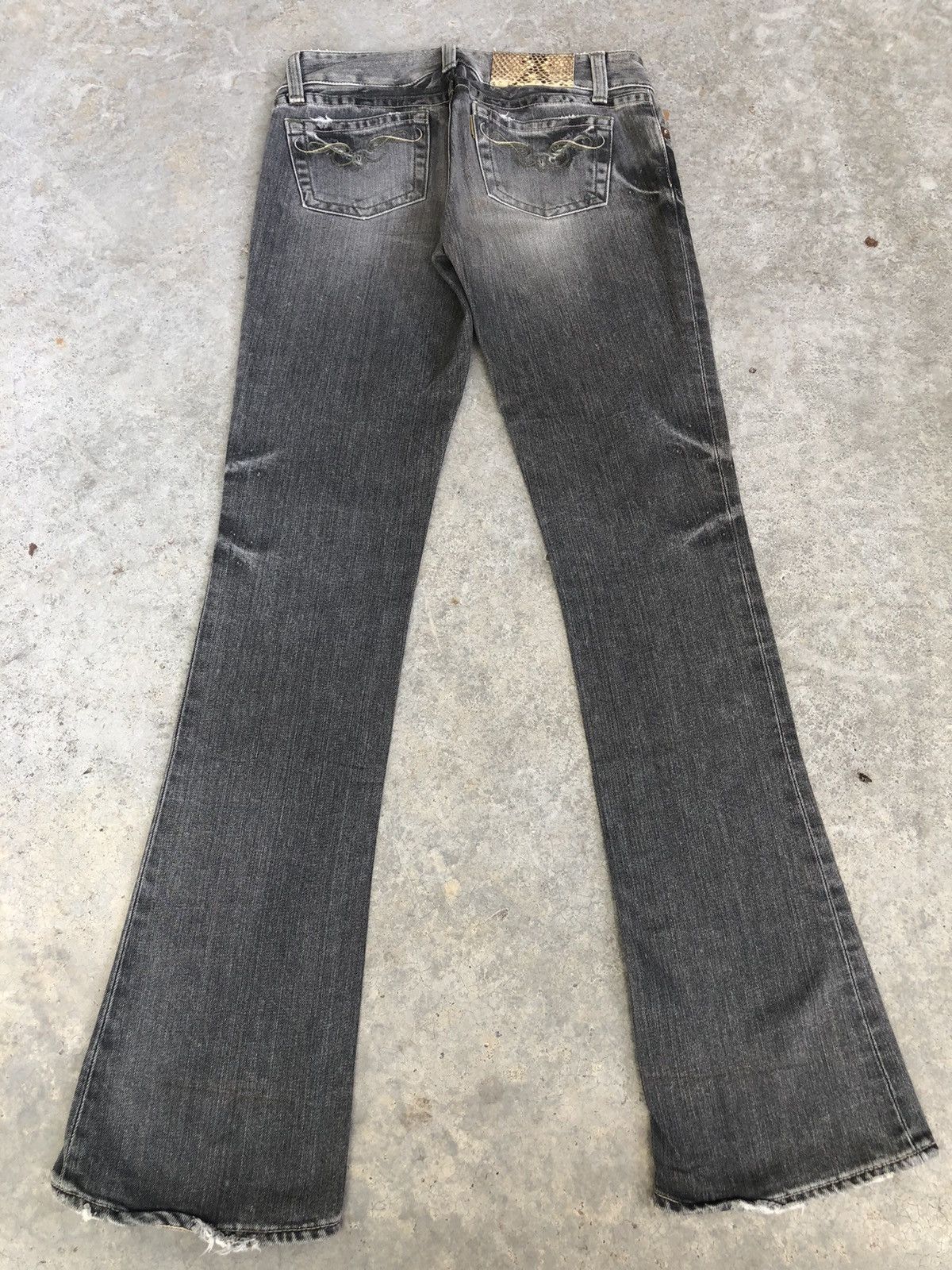 If Six Was Nine Japanese Kari Ang Flared Jeans Distressed Jeans Size US 30 / EU 46 - 2 Thumbnail