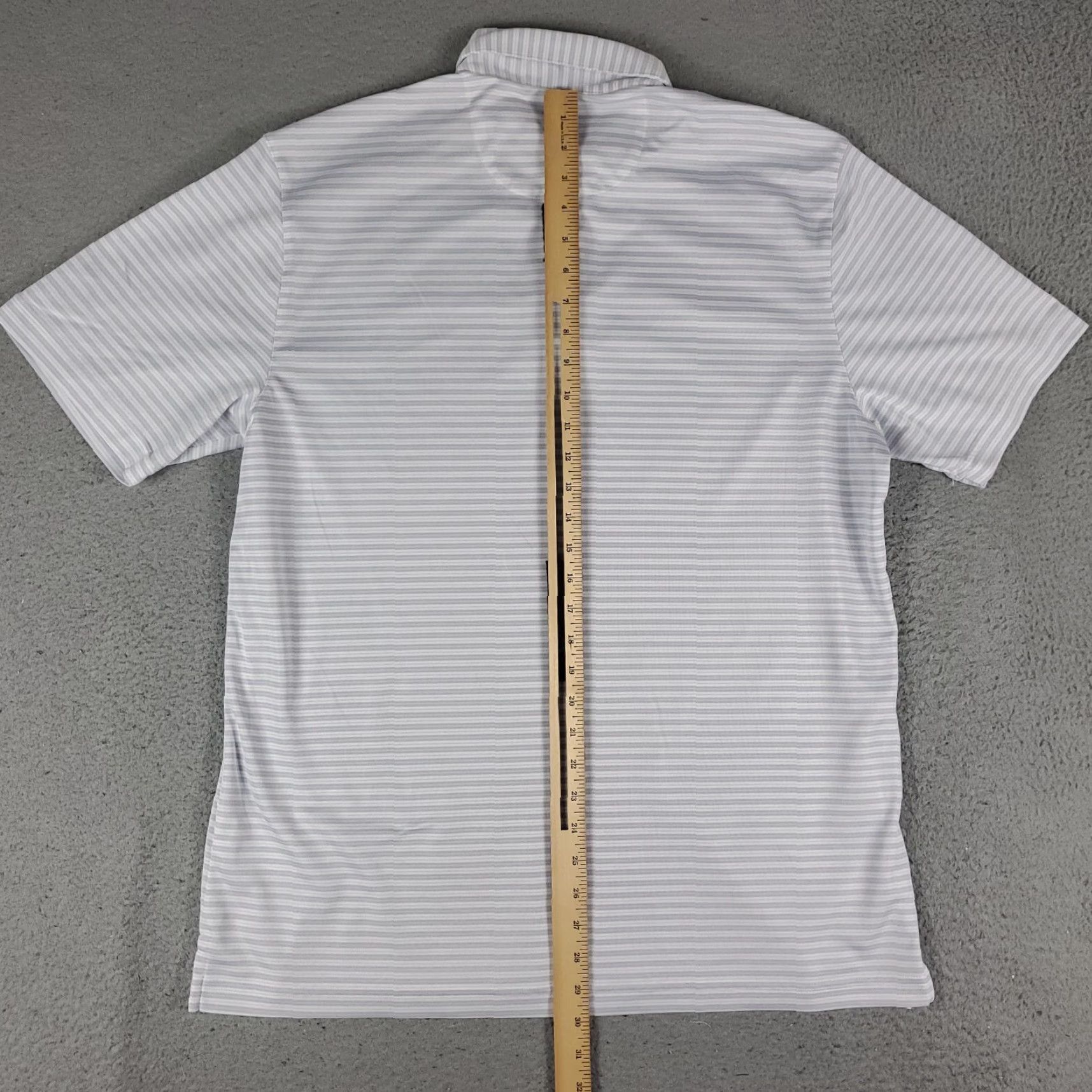 Vintage Greg Norman Polo Shirt Size Large Mens Gray Striped Golf Casual Short Sleeve Size US L / EU 52-54 / 3 - 3 Thumbnail