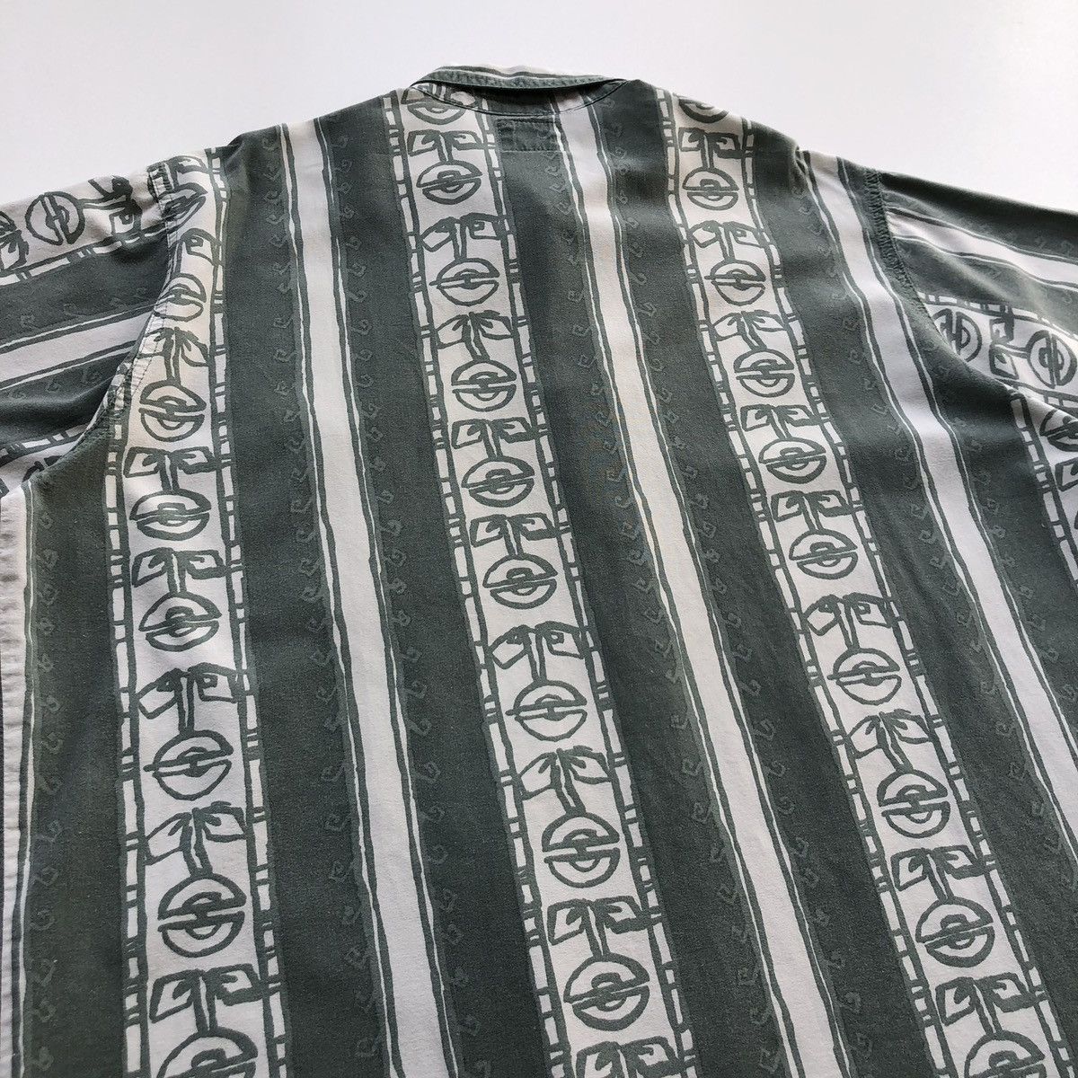 Levi's × Vintage Levi’s Hawaiian Printed Vintage Button Ups Shirt Green/White Size US L / EU 52-54 / 3 - 6 Thumbnail