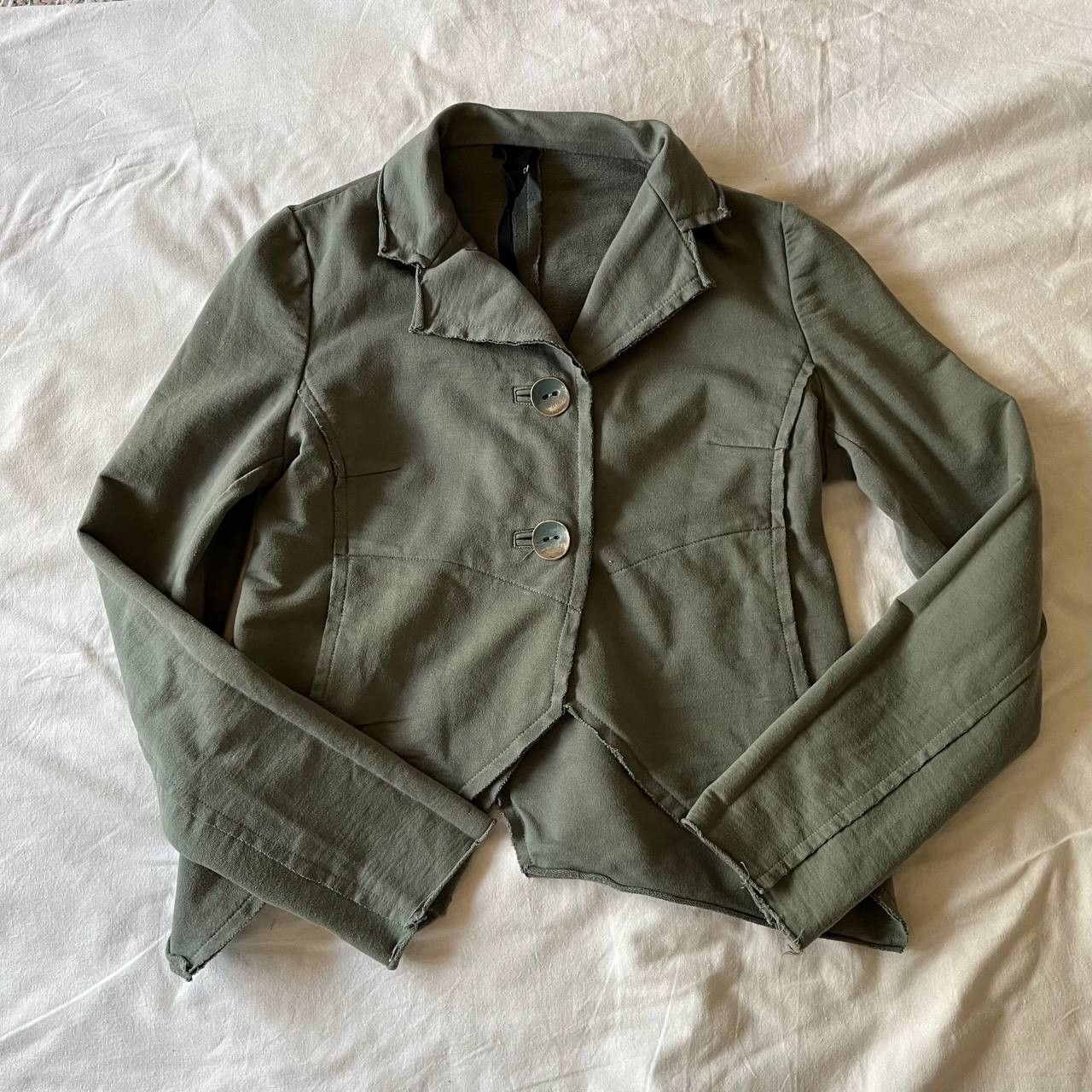 Designer × Other Studio B3 women's khaki cotton cropped jacket Size S / US 4 / IT 40 - 1 Thumbnail