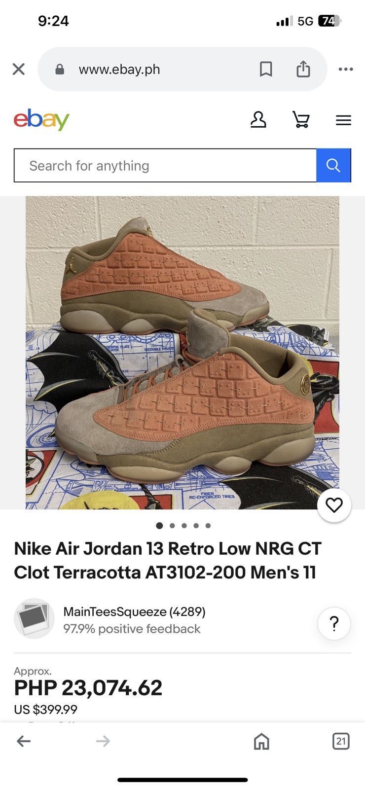 CLOT × Jordan Brand × Nike Nike Air Jordan 13 Retro x Clot Rare Size US 8 / EU 41 - 13 Thumbnail