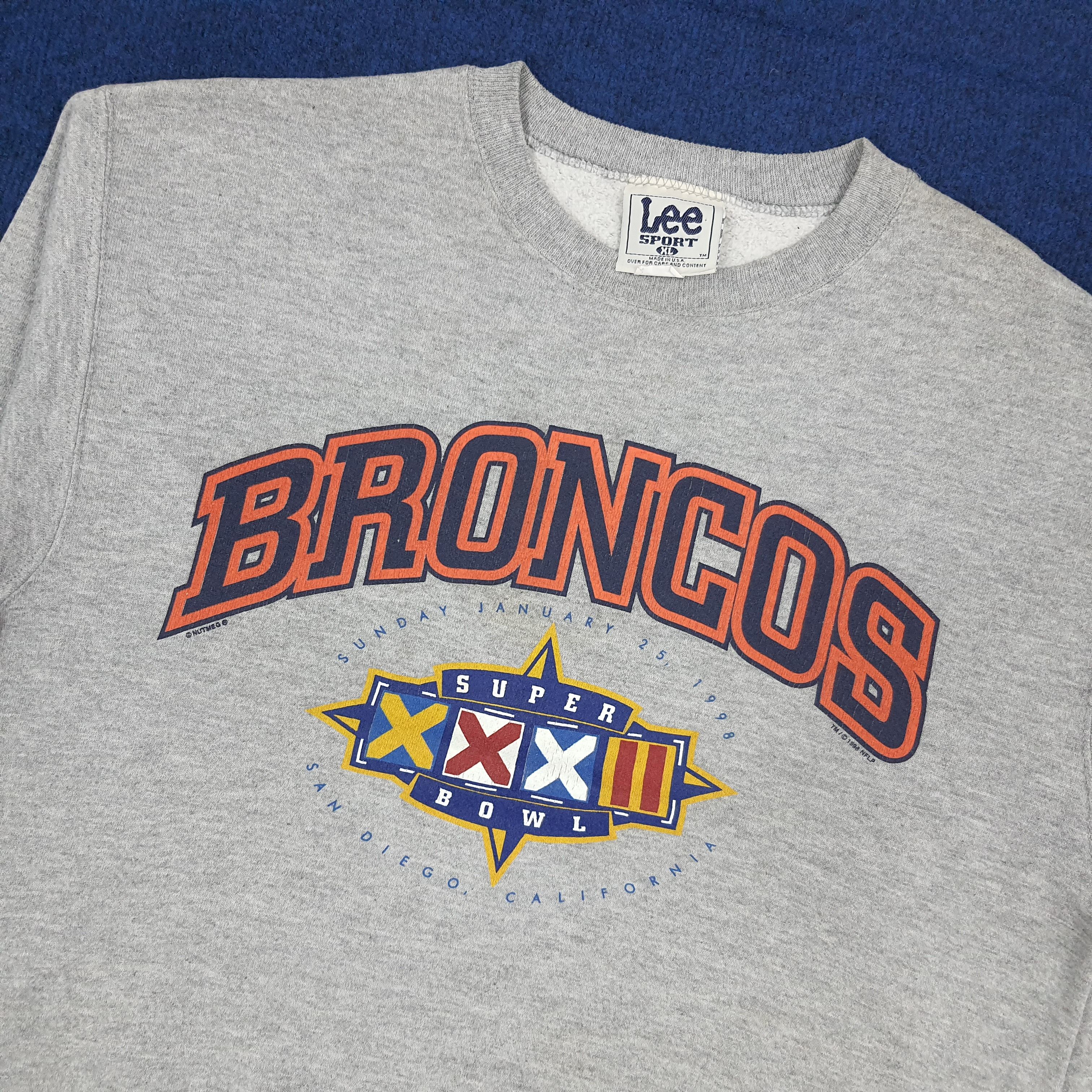 Lee Vintage Denver Broncos Super Bowl XXXII Sweatshirt C277N10 Size US L / EU 52-54 / 3 - 2 Thumbnail