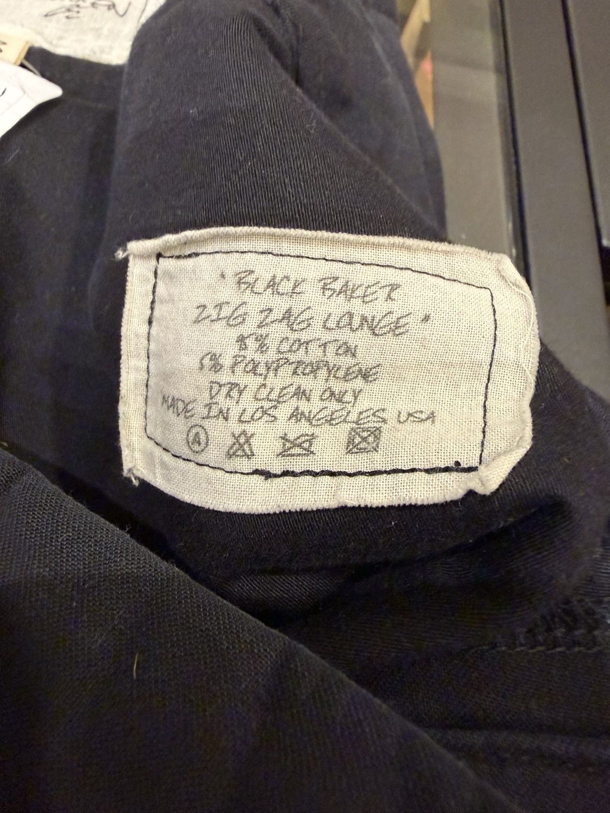 Greg Lauren Greg Lauren Black Baker Zig Zag Lounge Pants Size US 40 / EU 56 - 4 Thumbnail