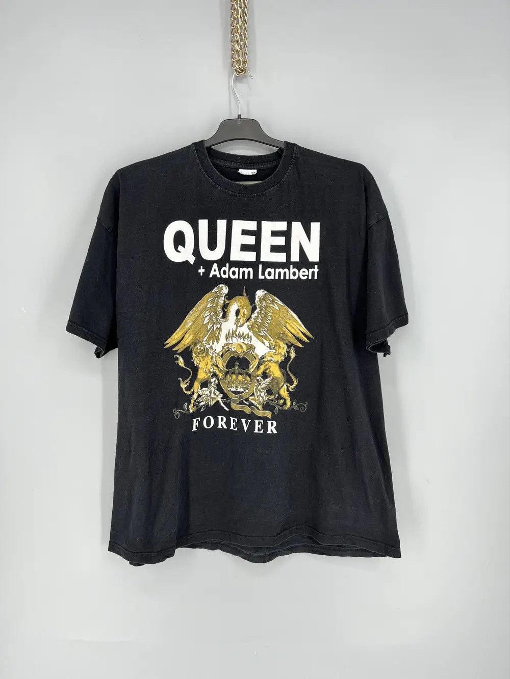 Band Tees 2014 Queen + Adam Lambert Live in Concert Tee Punk Rock Band Size US XL / EU 56 / 4 - 1 Thumbnail