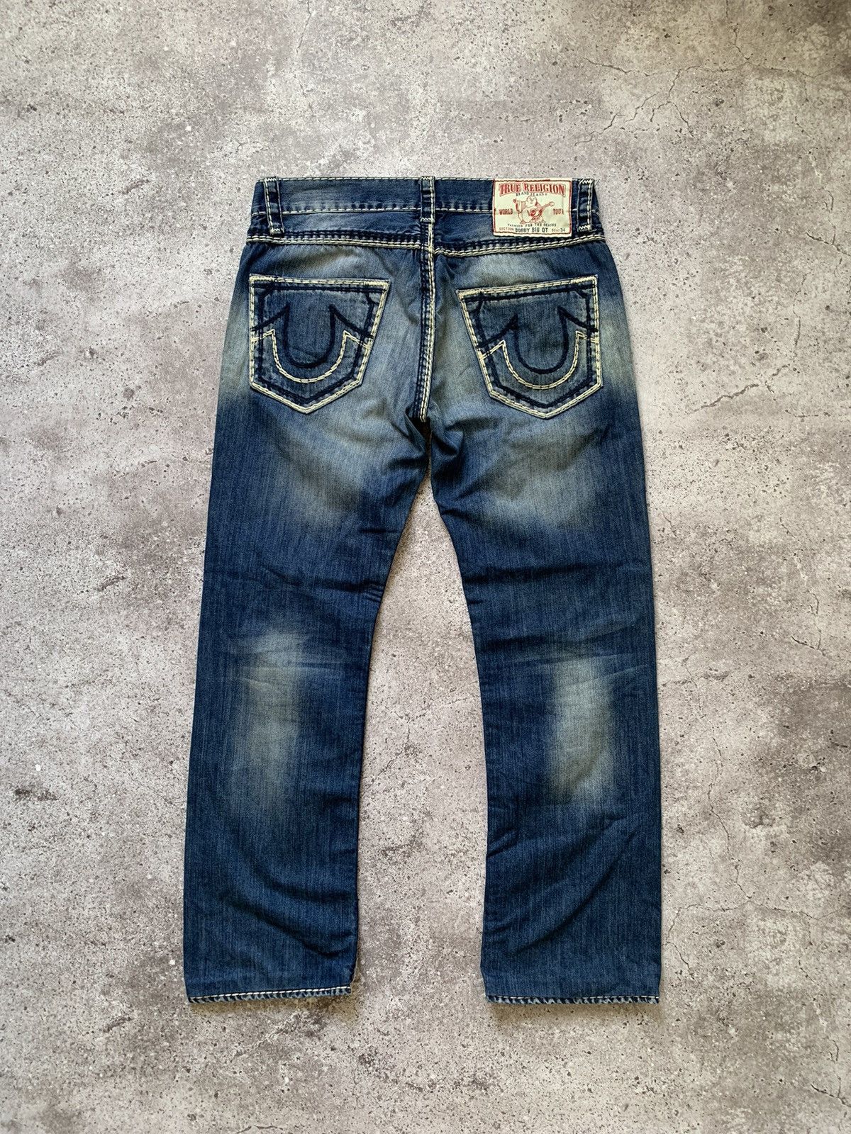 True Religion × Vintage Vintage True Religion Rope Stitch Jeans Size US 33 - 1 Thumbnail