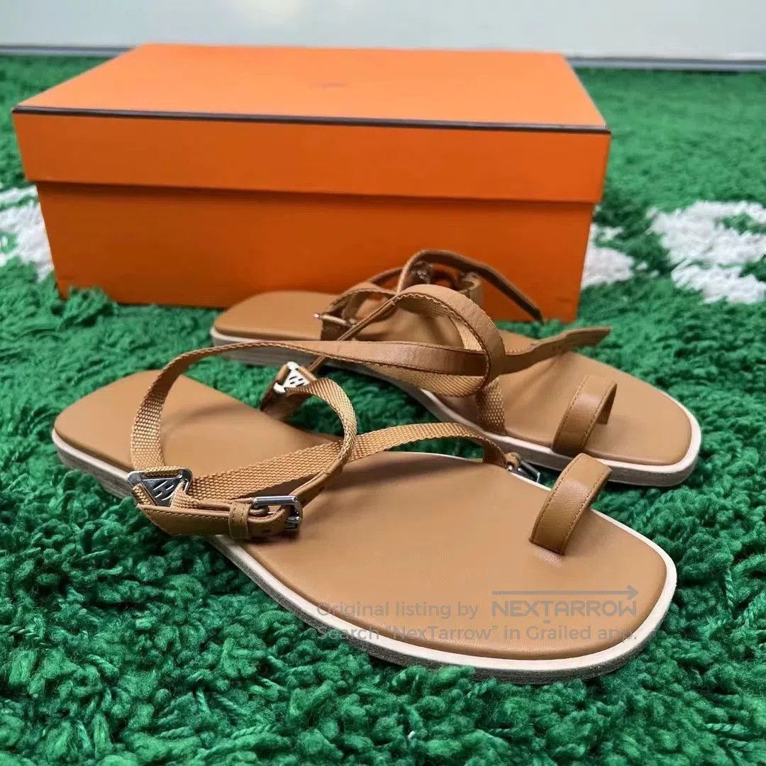 Hermes Hermes Roman Strappy Sandals. Size US 7 / IT 37 - 4 Thumbnail