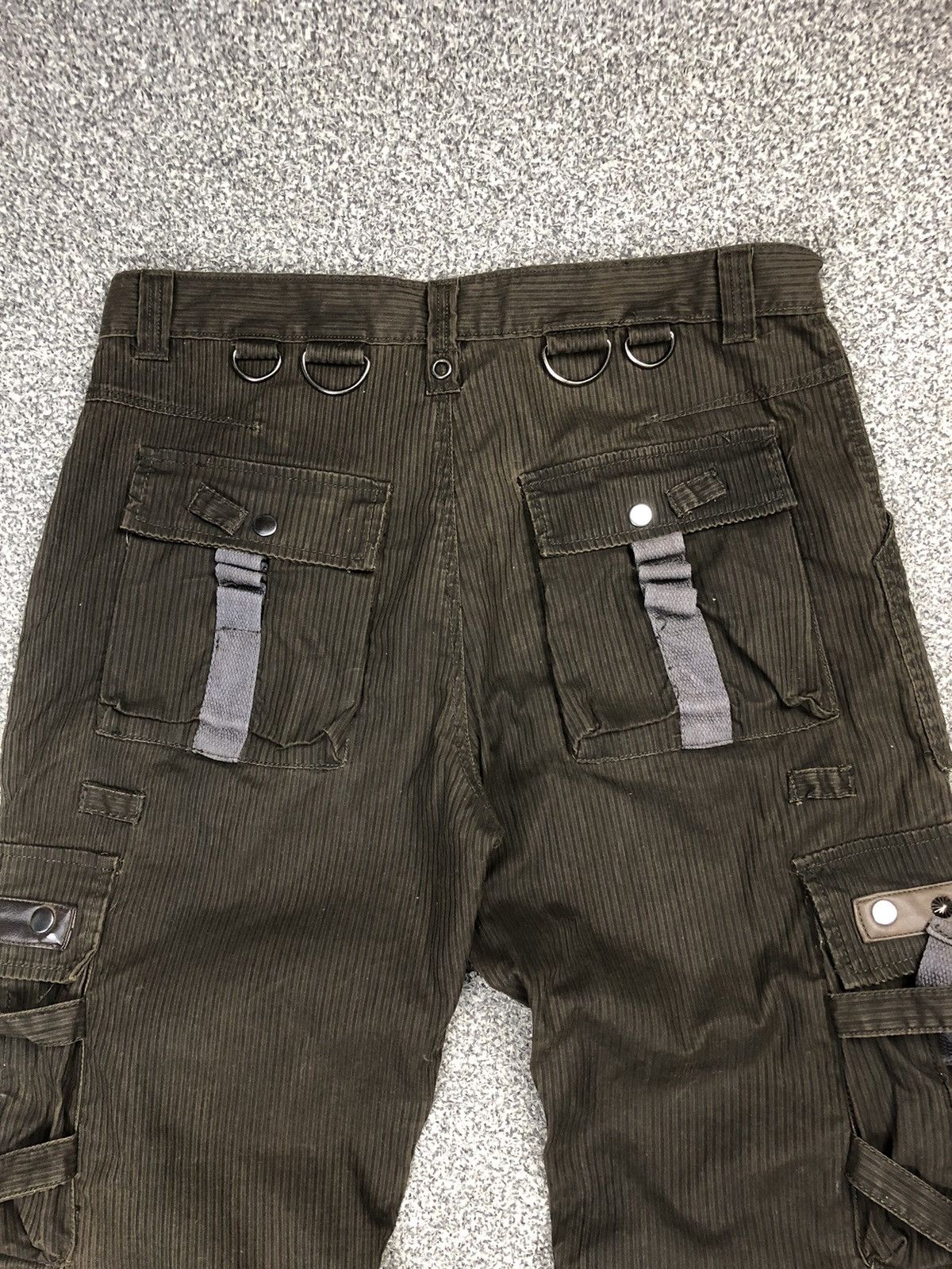 Japanese Brand Vintage Crazy Street Republic Punk Bondage Cargopants Size US 36 / EU 52 - 14 Thumbnail