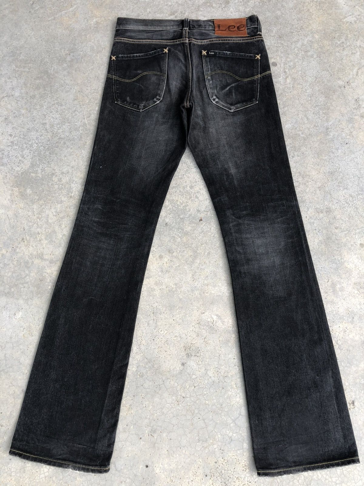 If Six Was Nine Japanese Lee Flared Jeans Bootcut Distressed Jeans Size US 31 - 2 Thumbnail
