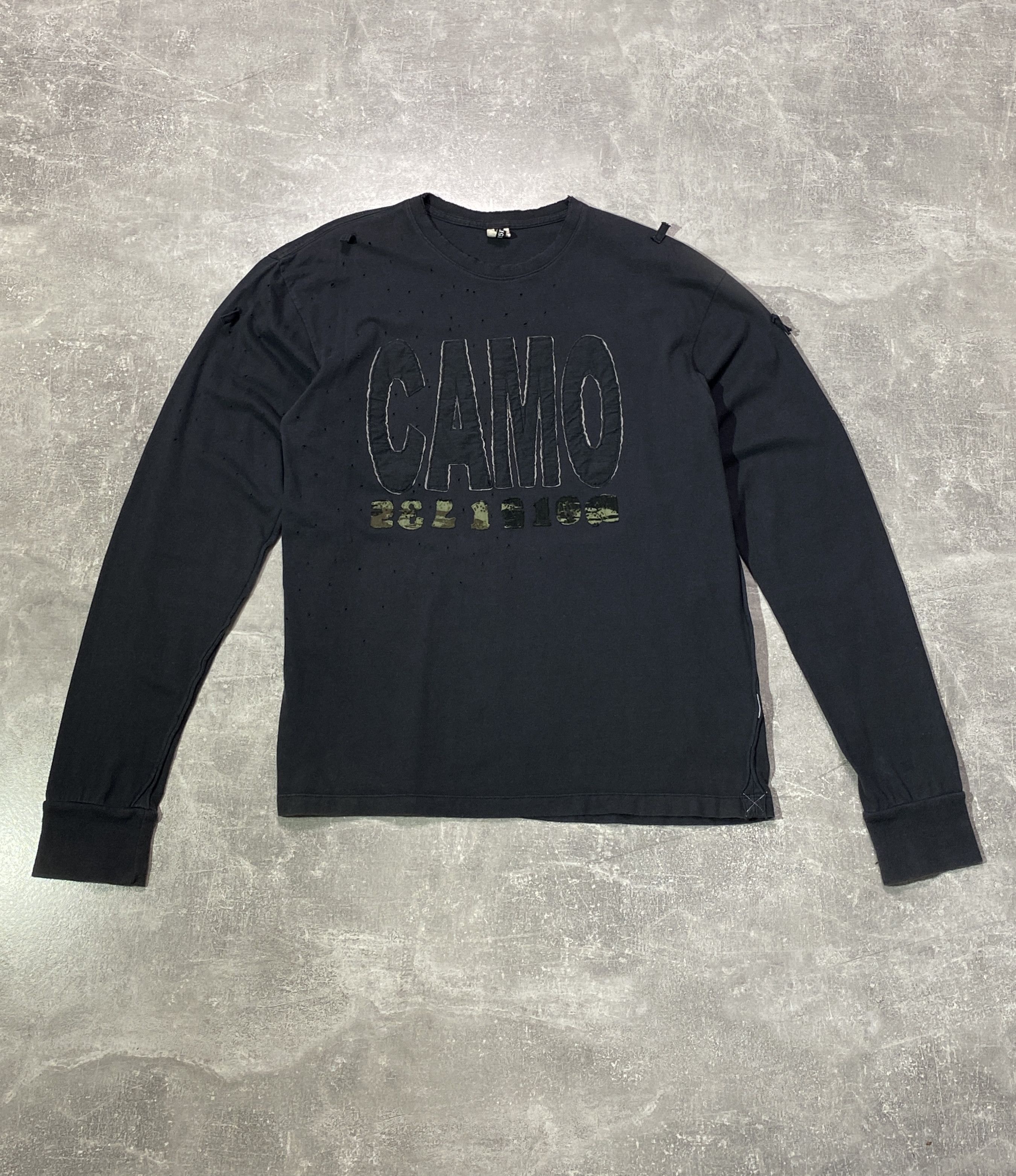 If Six Was Nine Vintage Y2K 237151023 Distressed Military Style Long Sleeve Size US M / EU 48-50 / 2 - 1 Thumbnail
