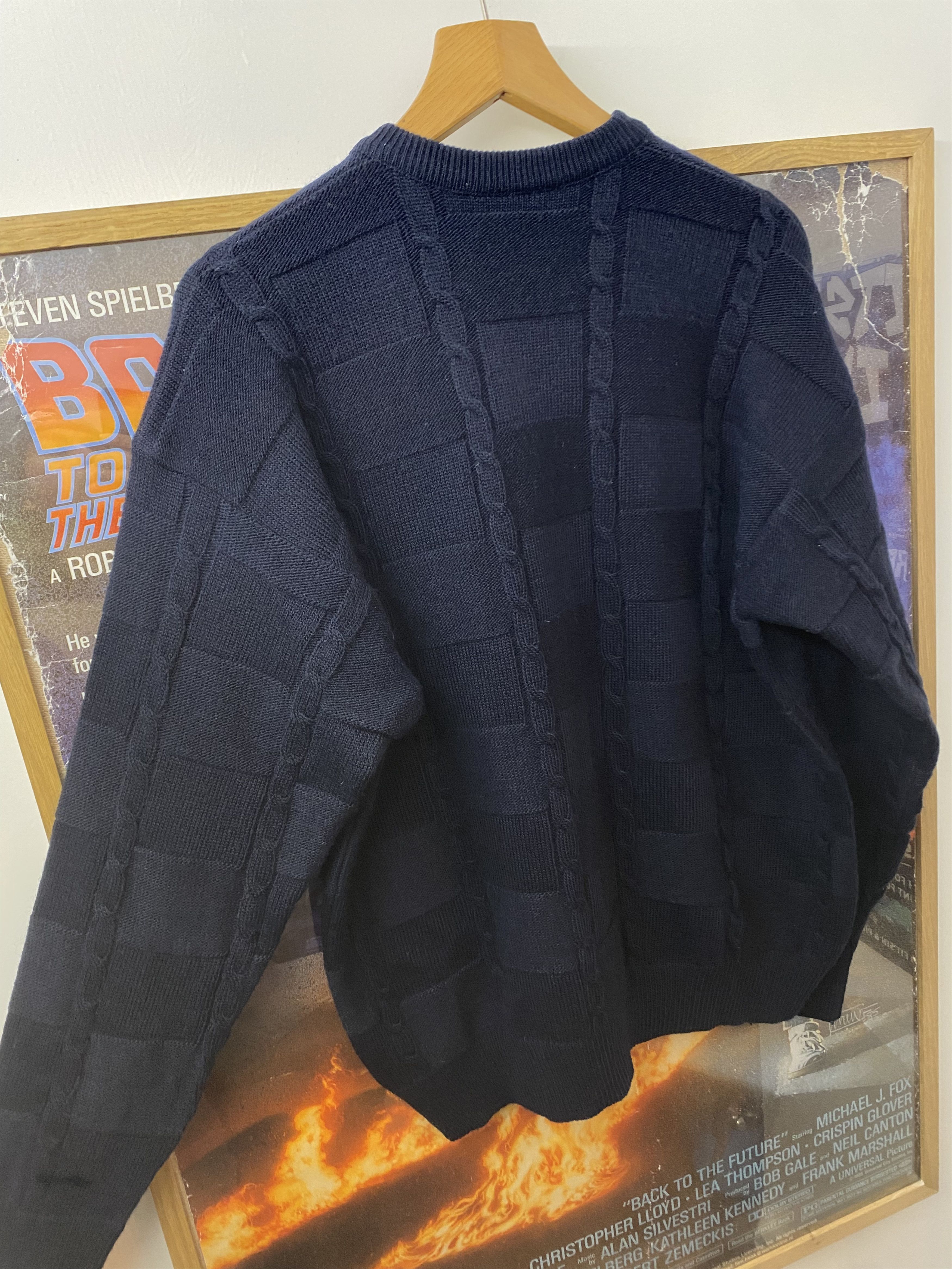Lacoste 90s Vintage Chemise Lacoste Navy Knit Jumper Size US M / EU 48-50 / 2 - 3 Thumbnail