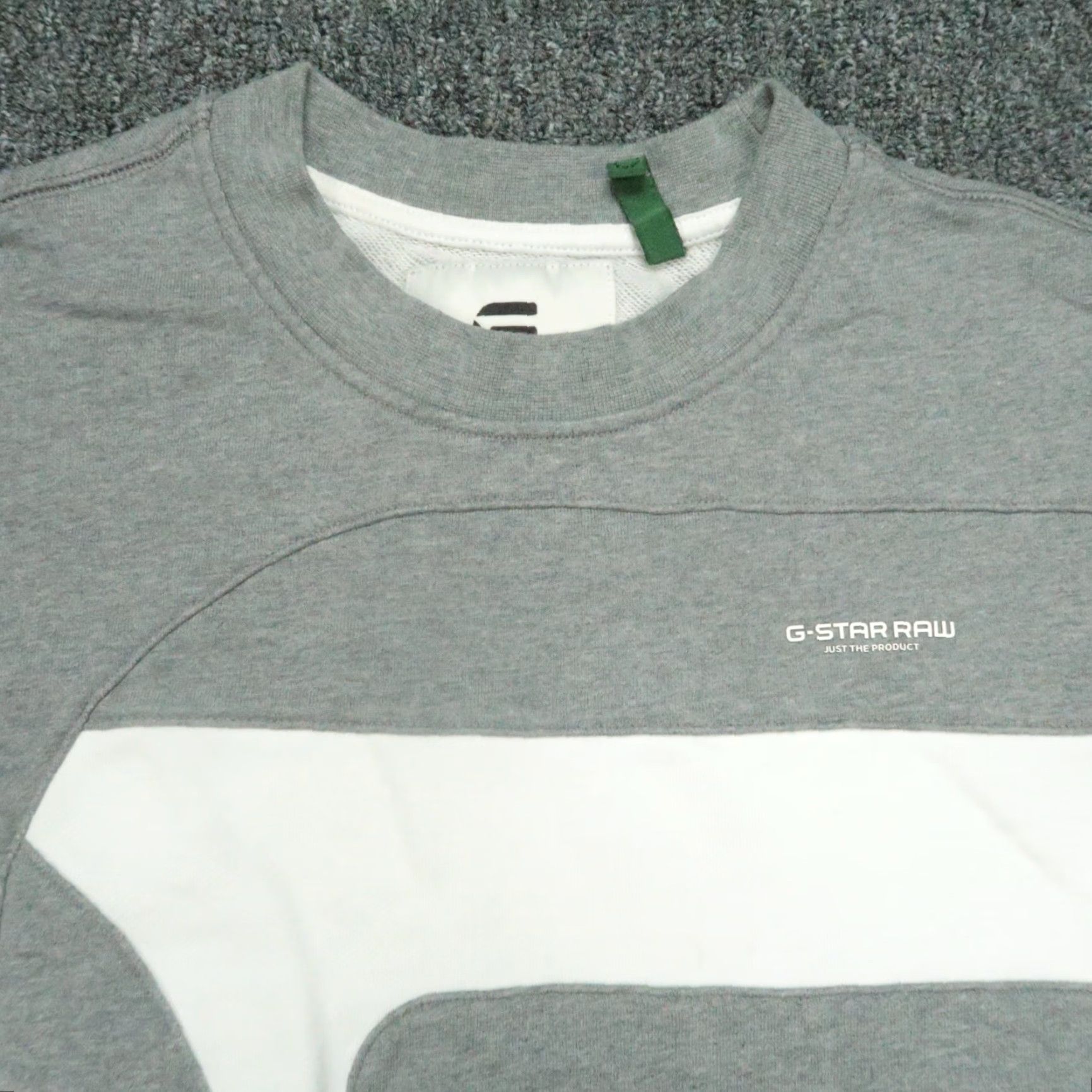 G-Star G Star Raw Sweatshirt Men M Gray White Hamburder Logo Long Sleeve Crew Regular Fit Pullover Sweatshirt - Mens Size US M / EU 48-50 / 2 - 2 Thumbnail