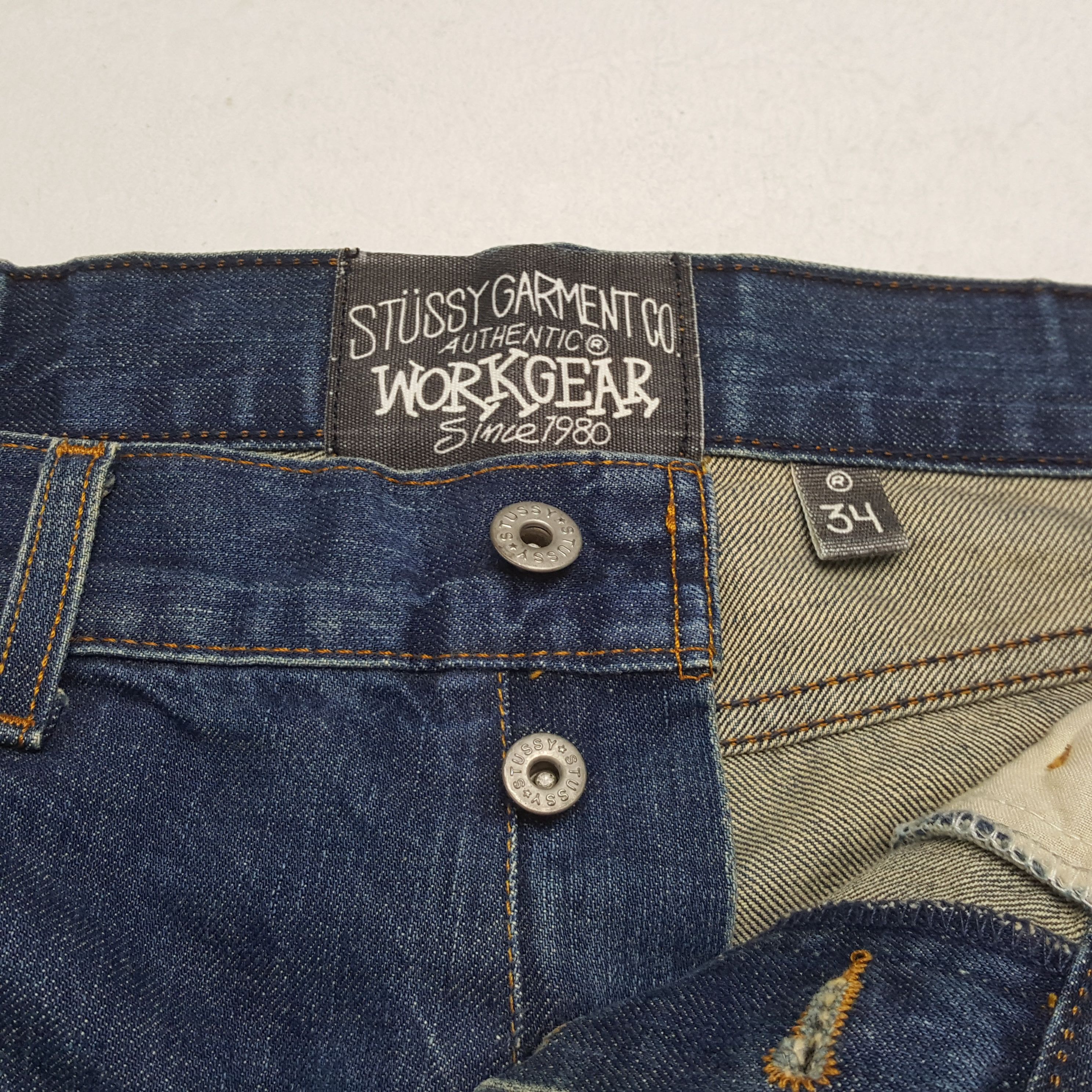 Stussy × Vintage Vintage STUSSY Streetwear Skateboard Style Jeans C297N3 Size US 33 - 12 Thumbnail