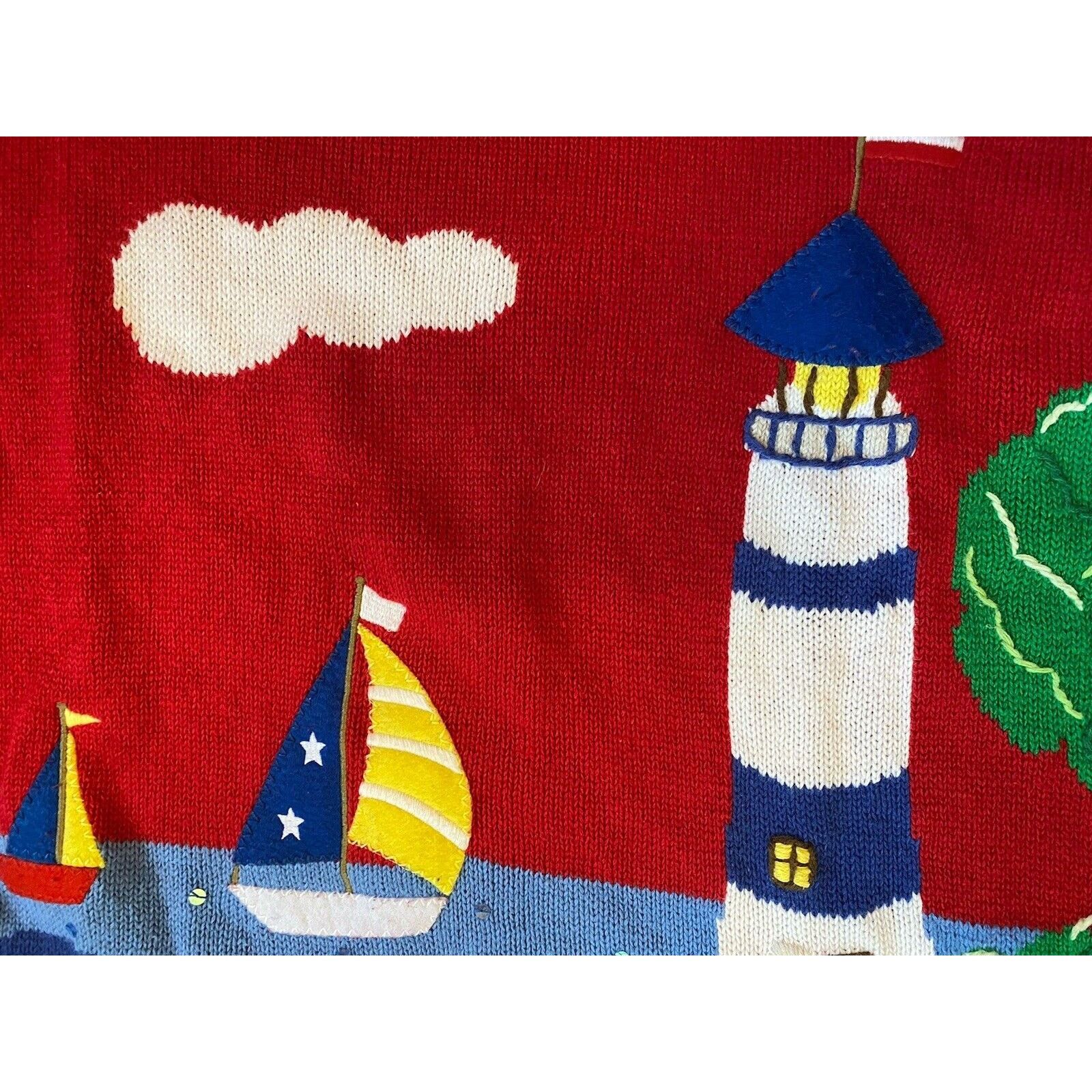 Other Quacker Factory VTG Sweater Womens Oversized XL By The Shore Size XL / US 12-14 / IT 48-50 - 5 Thumbnail