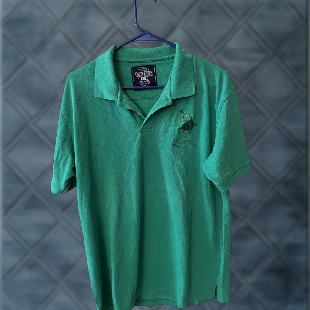 Vintage VINTAGE Milano Polo Club Shirt Mens 2XL Green Embroidered Logo No5 Polo Size US XXL / EU 58 / 5 - 1 Thumbnail