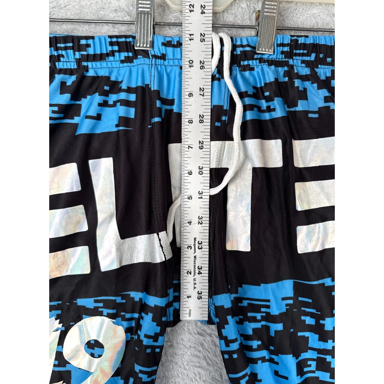 Vintage VINTAGE Elite Shorts Mens Large Blue Black Elastic Waist Gym MMA Workout Training Shirt Size US 34 / EU 50 - 7 Thumbnail