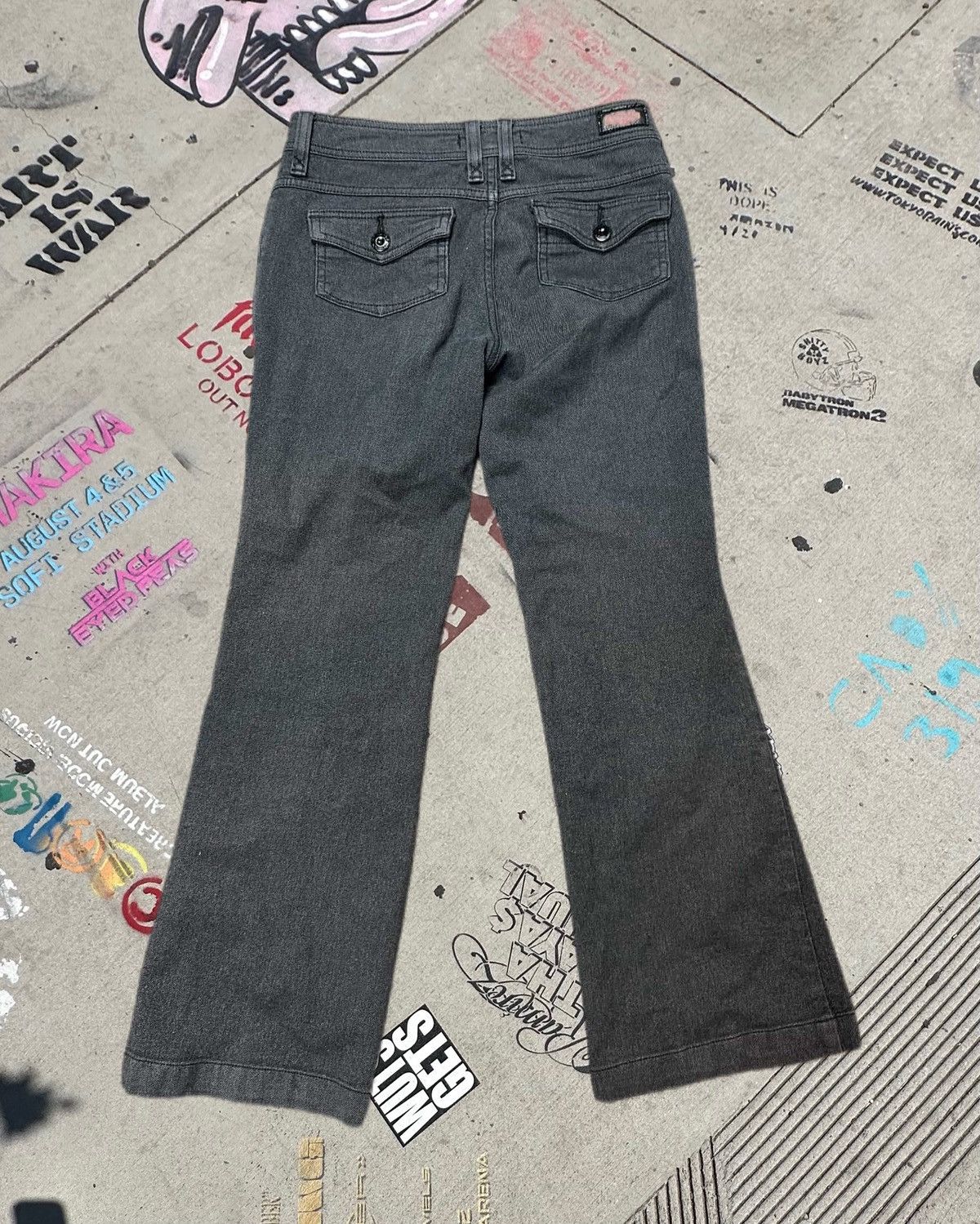 Edwin Something by Edwin Grey Cotton Flares Size 30" / US 8 / IT 44 - 2 Thumbnail
