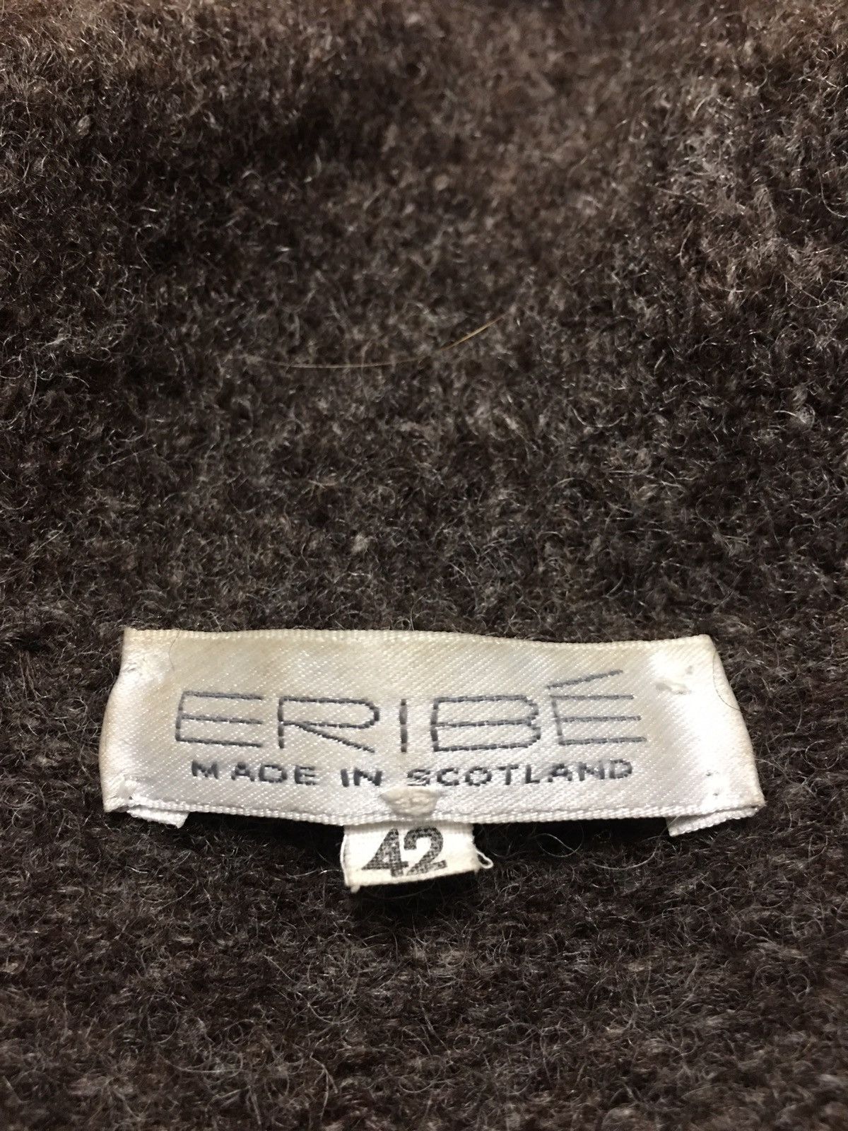 Designer ERIBE Shetland Wool Scotland Cardigan Sweater EU 42 Size M / US 6-8 / IT 42-44 - 7 Thumbnail