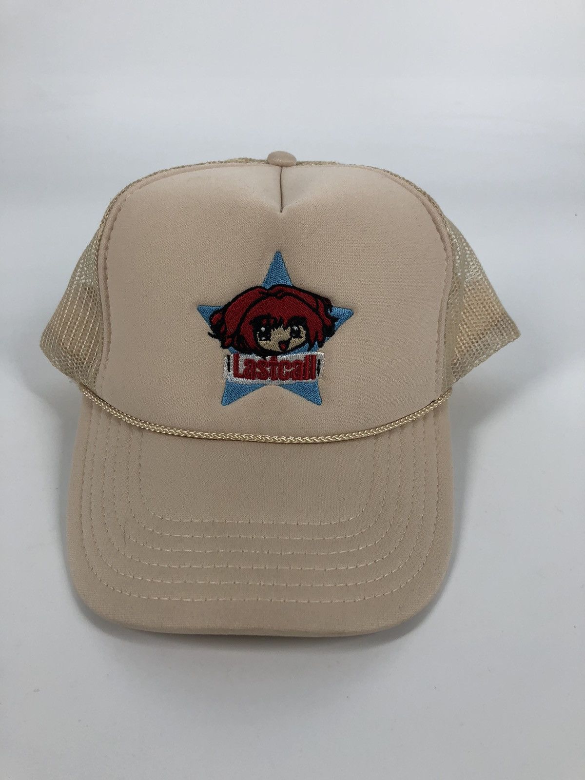 Other Last Call Anime Star Beige Trucker Hat Size ONE SIZE - 7 Thumbnail