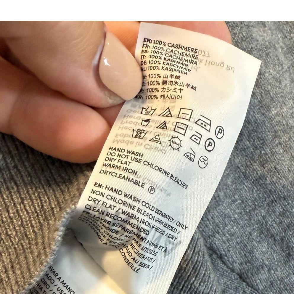 Other Grana Gray Mongolian Cashmere Crop Sweater L Large Size L / US 10 / IT 46 - 8 Thumbnail