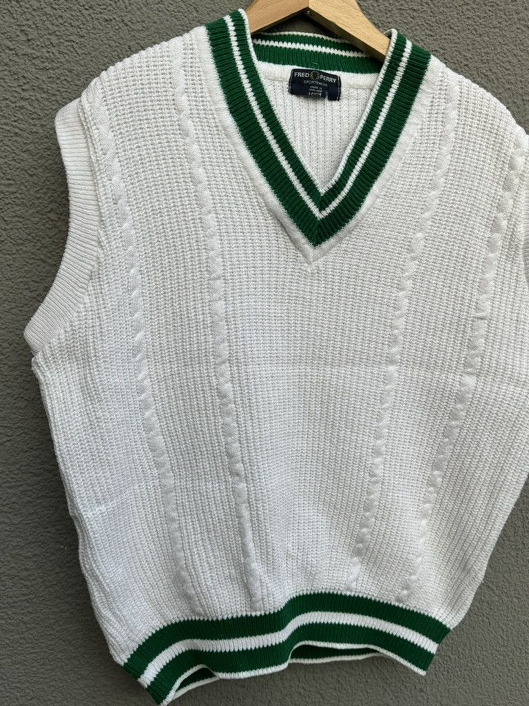 Fred Perry × Vintage ARCHIVAL KNITTED VEST FRED PERRY VINTAGE SWEATER 90s Size US L / EU 52-54 / 3 - 3 Thumbnail