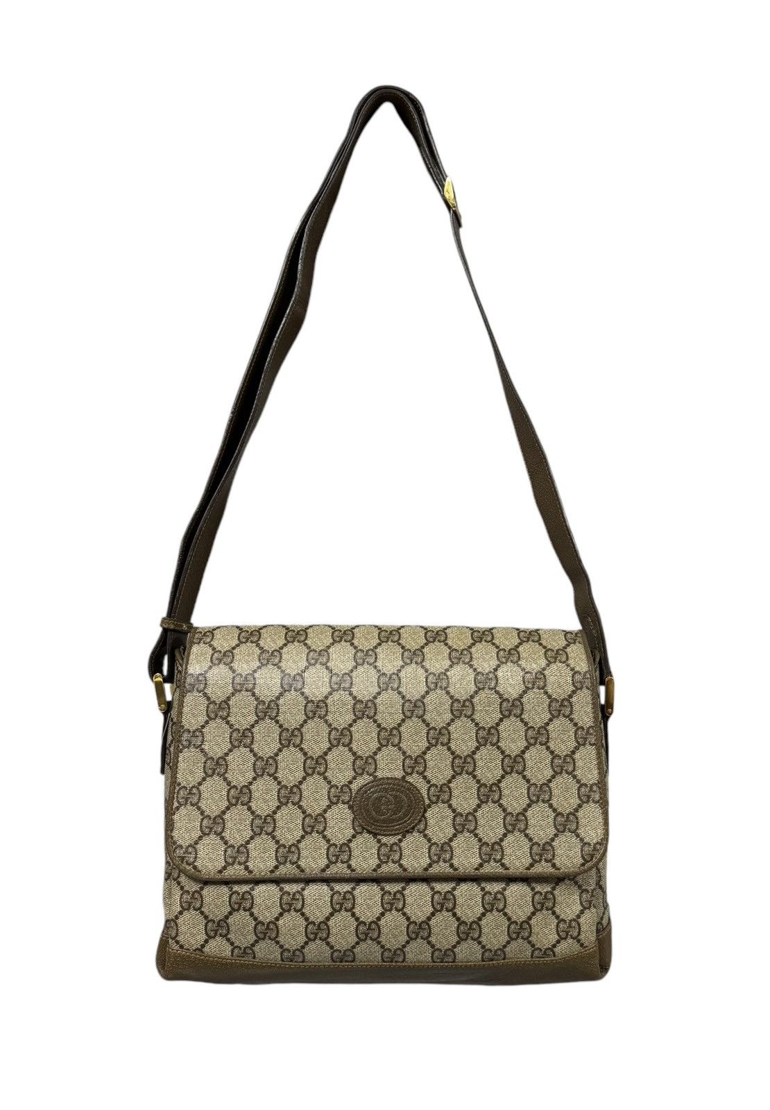 Gucci Vtg🔥Gucci Monogram GG Supreme Sling Bag Made In Italy Size ONE SIZE - 1 Thumbnail