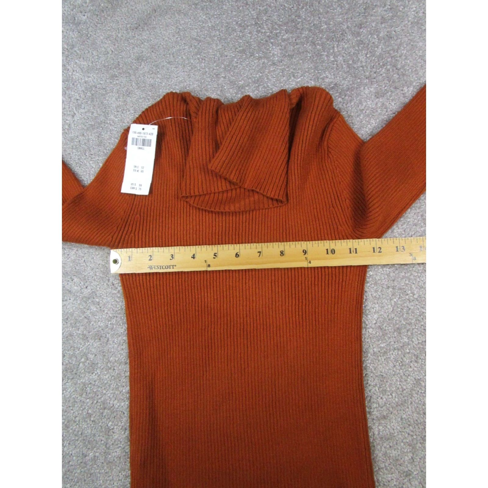 Abercrombie & Fitch Abercrombie & Fitch Sweater Womens Small Brown Knit Turtleneck Pullover Knit Viscose Casual Workwear 90s? Size S / US 4 / IT 40 - 6 Thumbnail