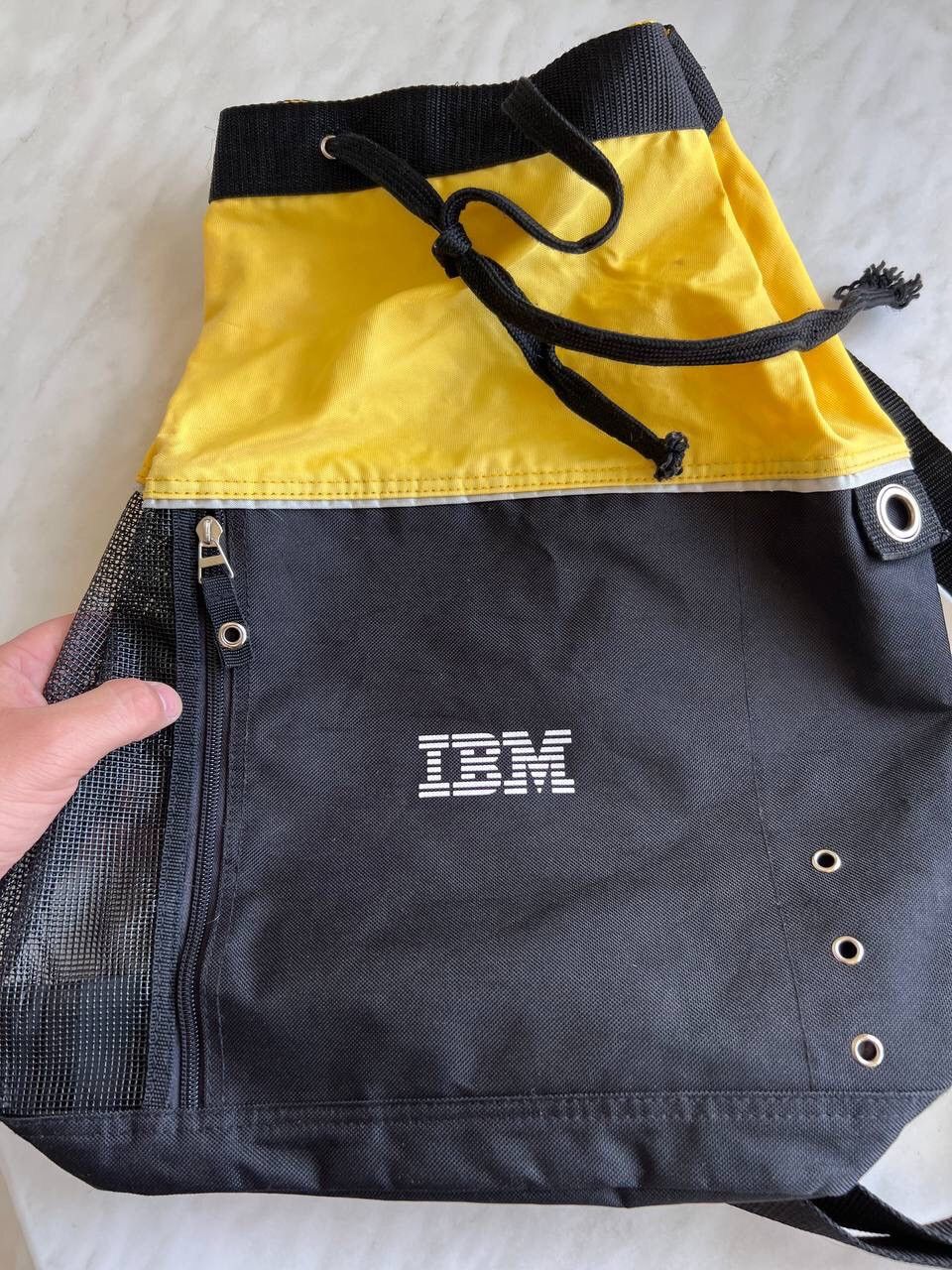 Apple Vintage IBM Computer Company Black Crossbody Mesh Sling Bag Size ONE SIZE - 3 Thumbnail
