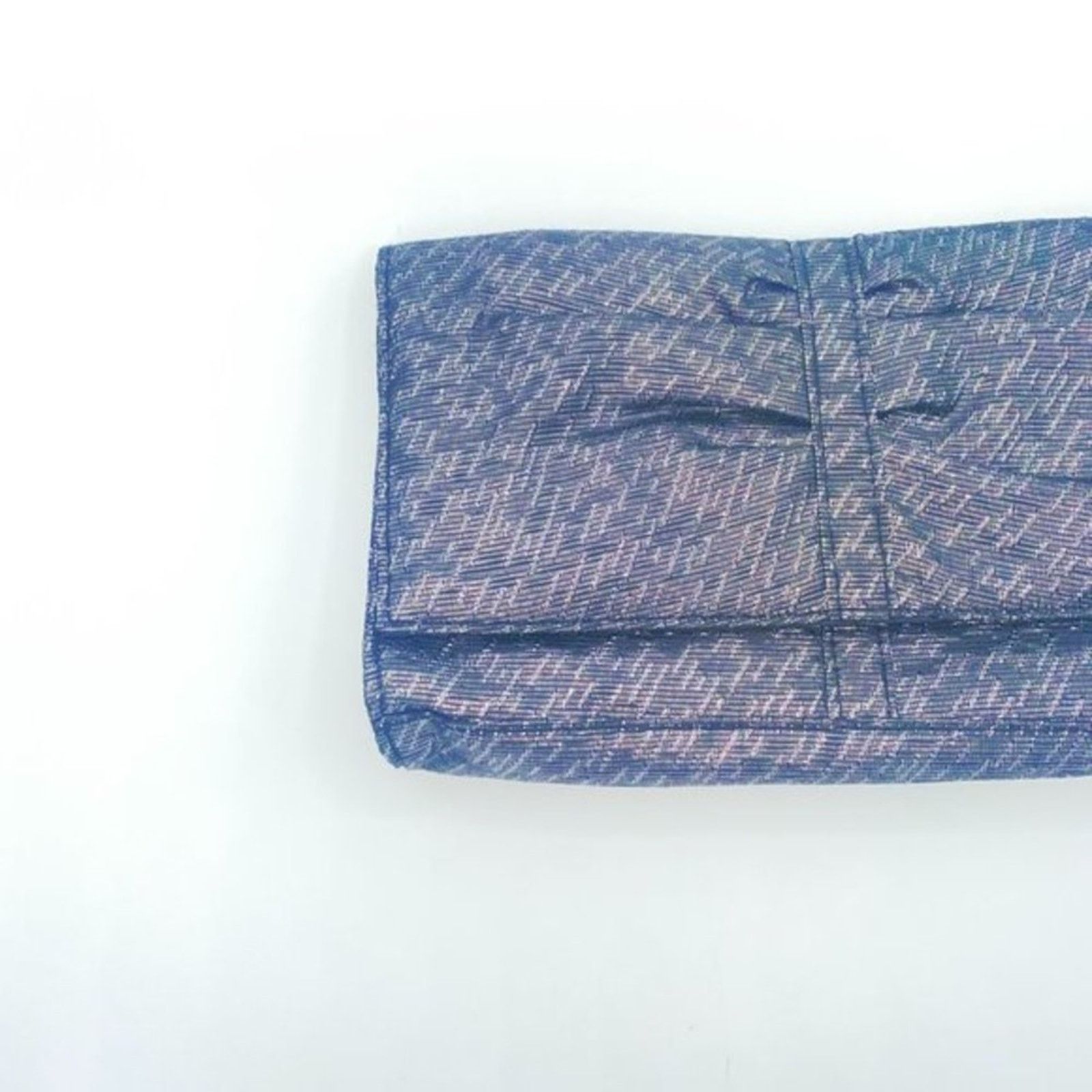 Other Lancome Silver Metallic Woven Snap Button Wallet Purse Size ONE SIZE - 2 Thumbnail